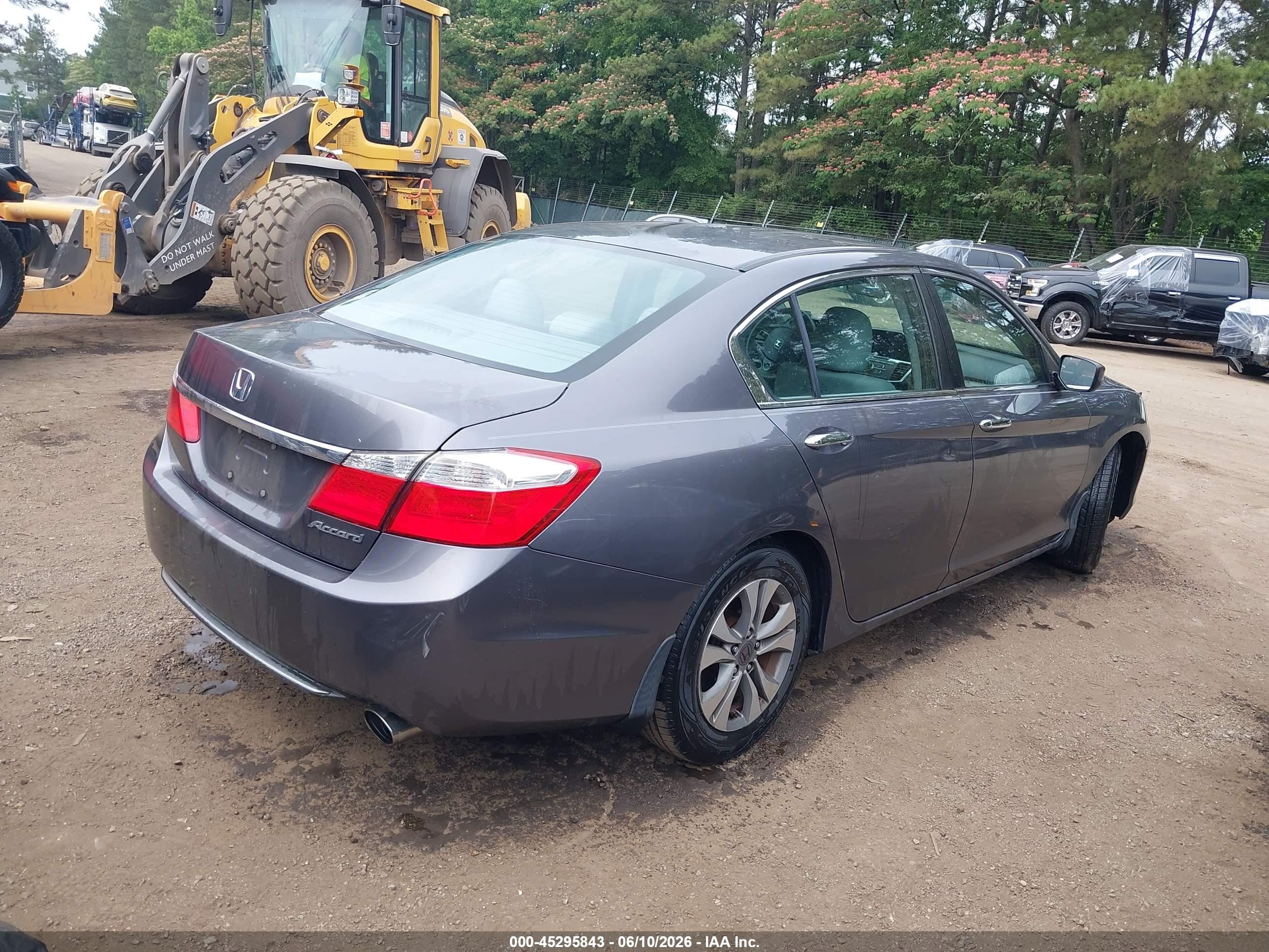 2015 Honda Accord Lx Gray vin: 1HGCR2F33FA025432