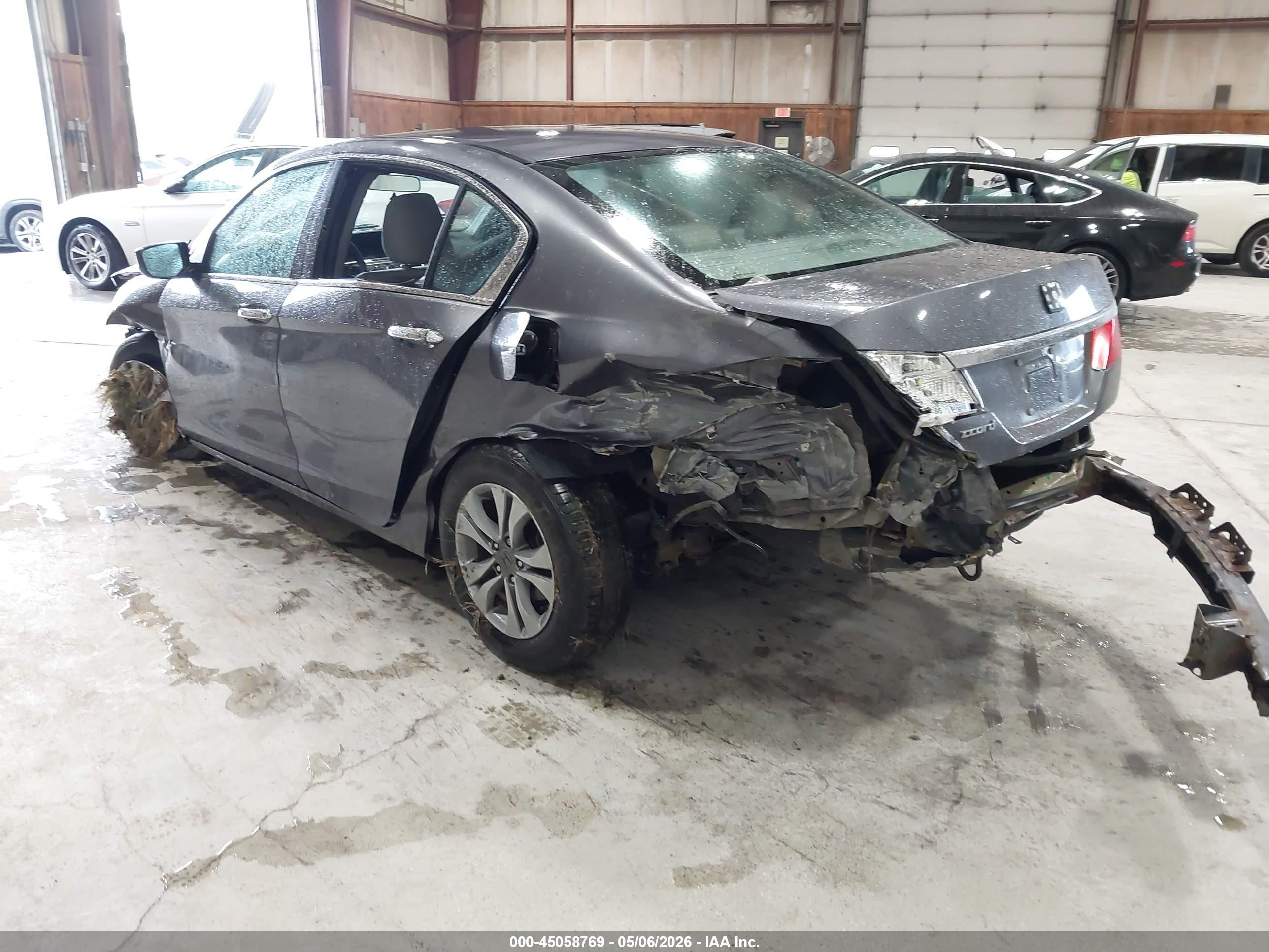 2015 Honda Accord Lx Gray vin: 1HGCR2F33FA039993