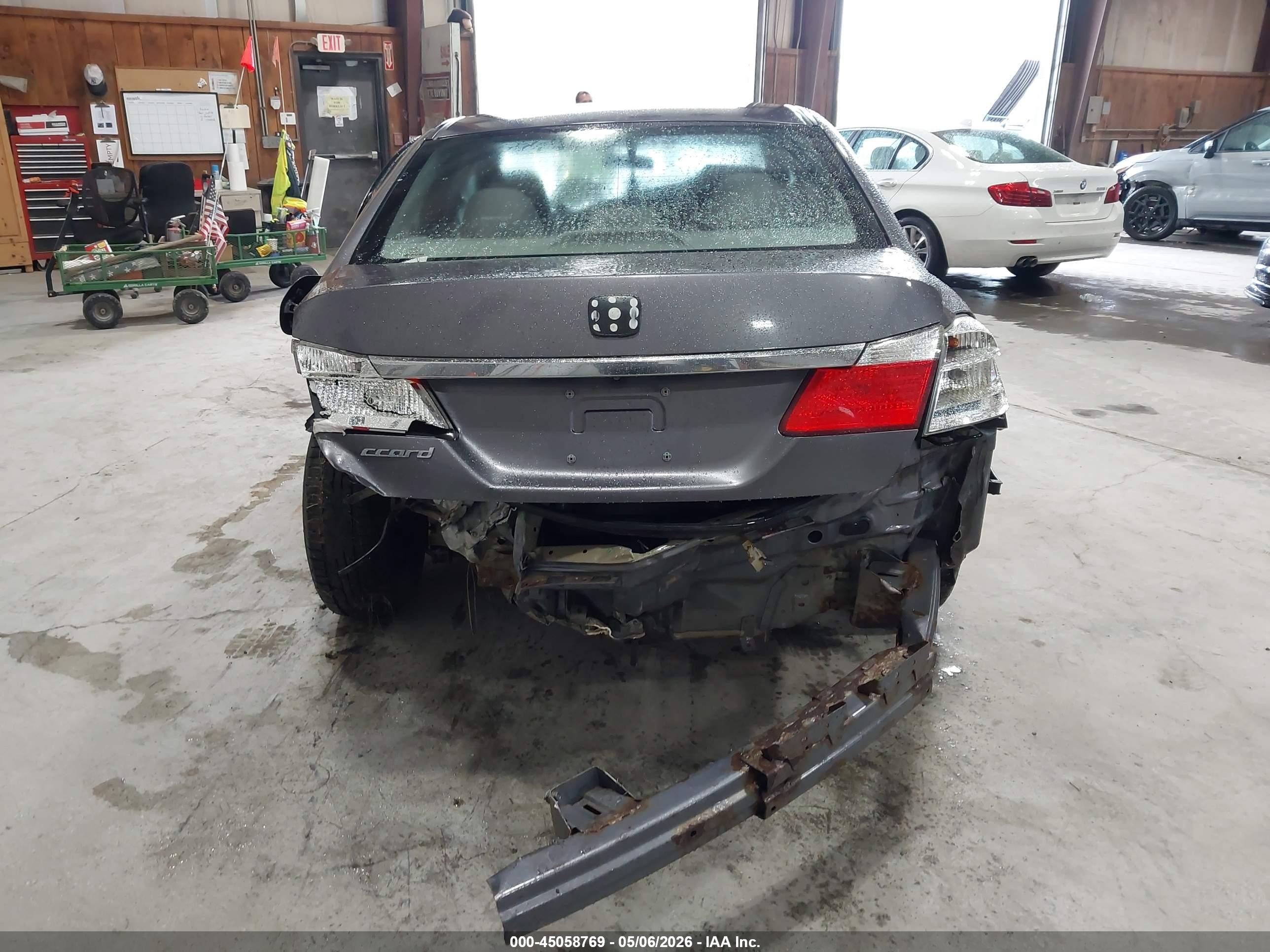 2015 Honda Accord Lx Gray vin: 1HGCR2F33FA039993