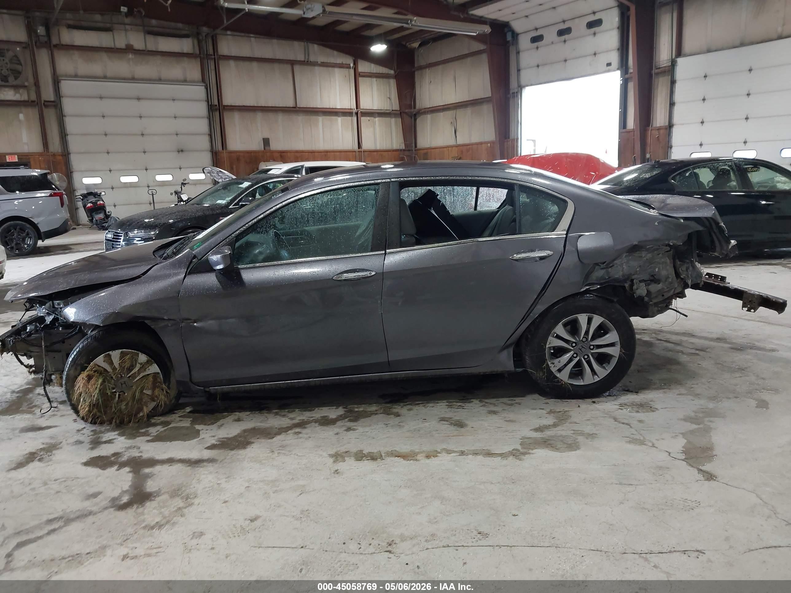 2015 Honda Accord Lx Gray vin: 1HGCR2F33FA039993