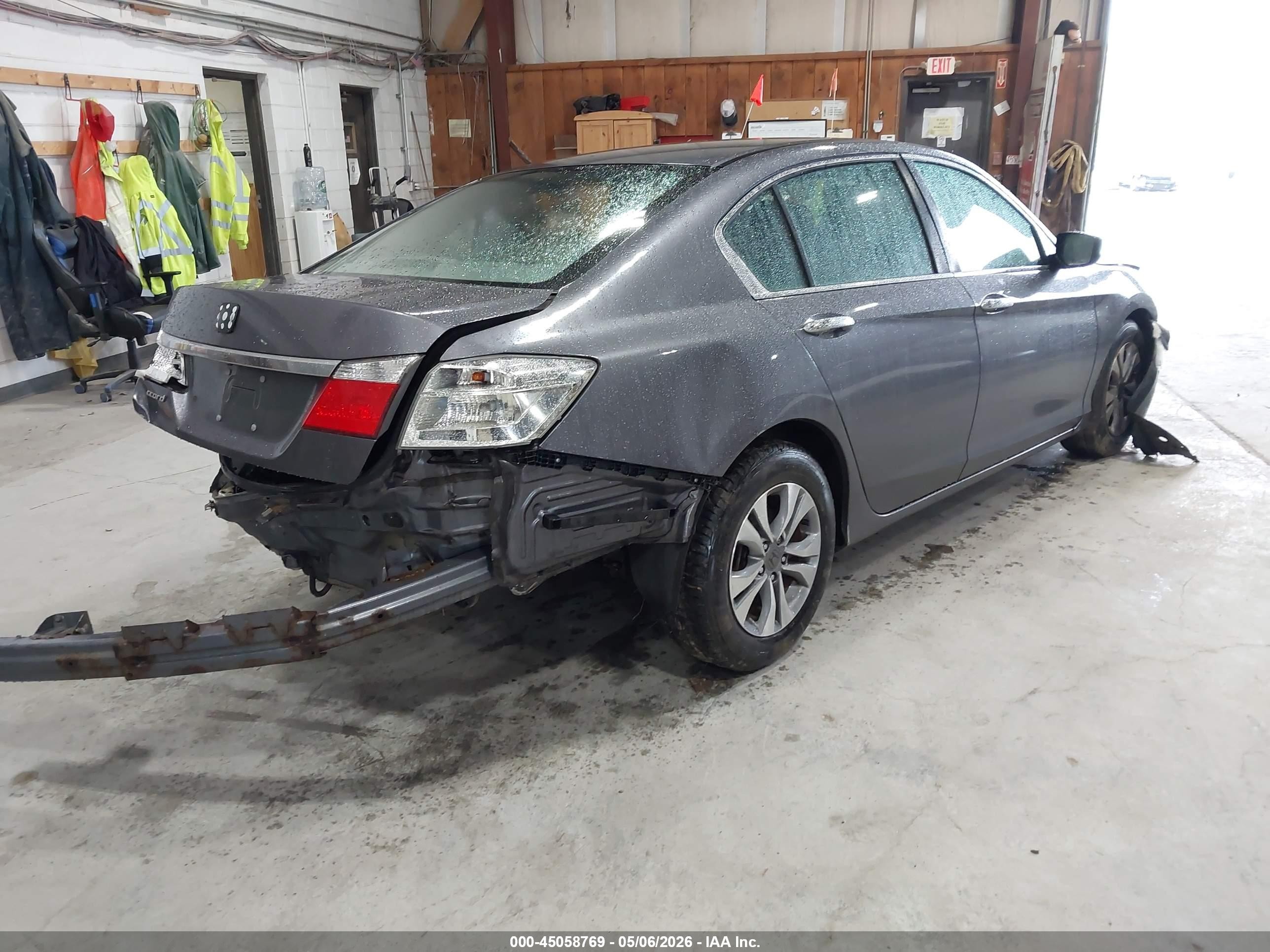 2015 Honda Accord Lx Gray vin: 1HGCR2F33FA039993