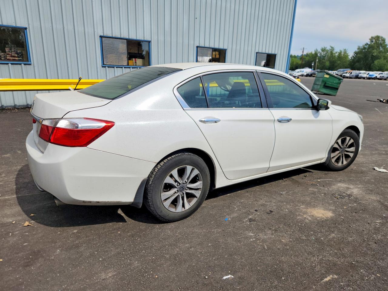 2015 Honda Accord Lx White vin: 1HGCR2F33FA057104