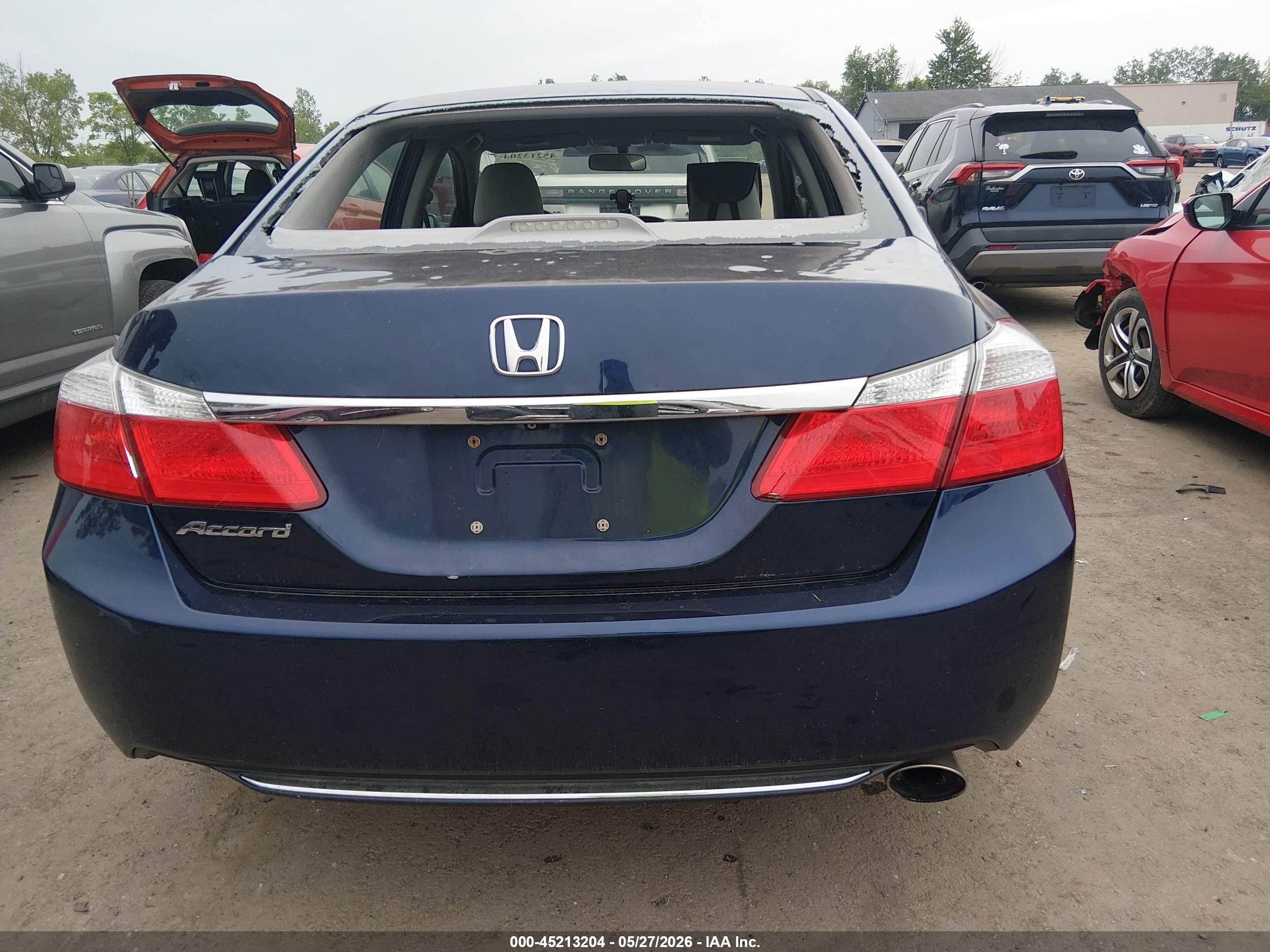 2015 Honda Accord Lx Blue vin: 1HGCR2F33FA086702