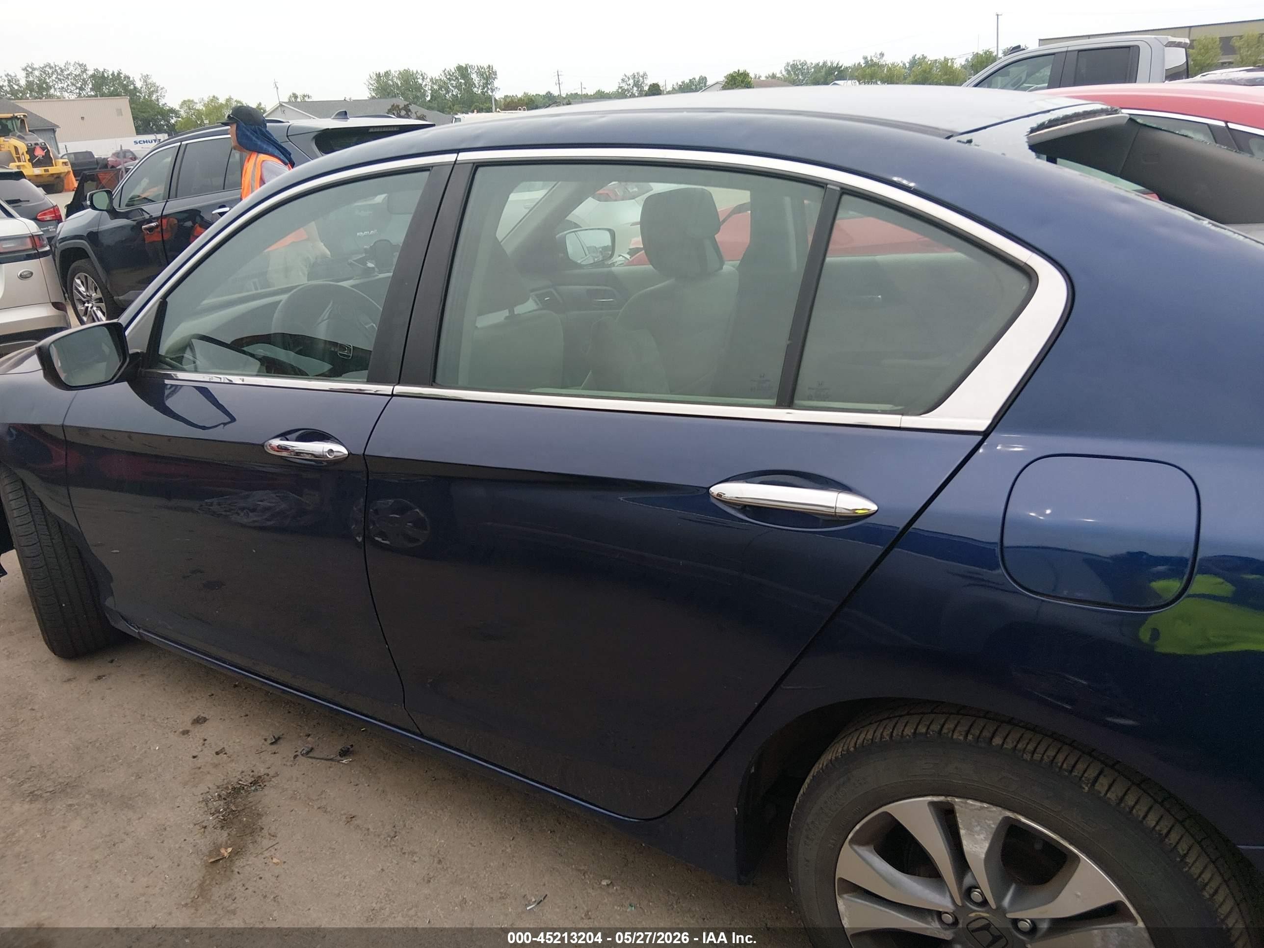 2015 Honda Accord Lx Blue vin: 1HGCR2F33FA086702