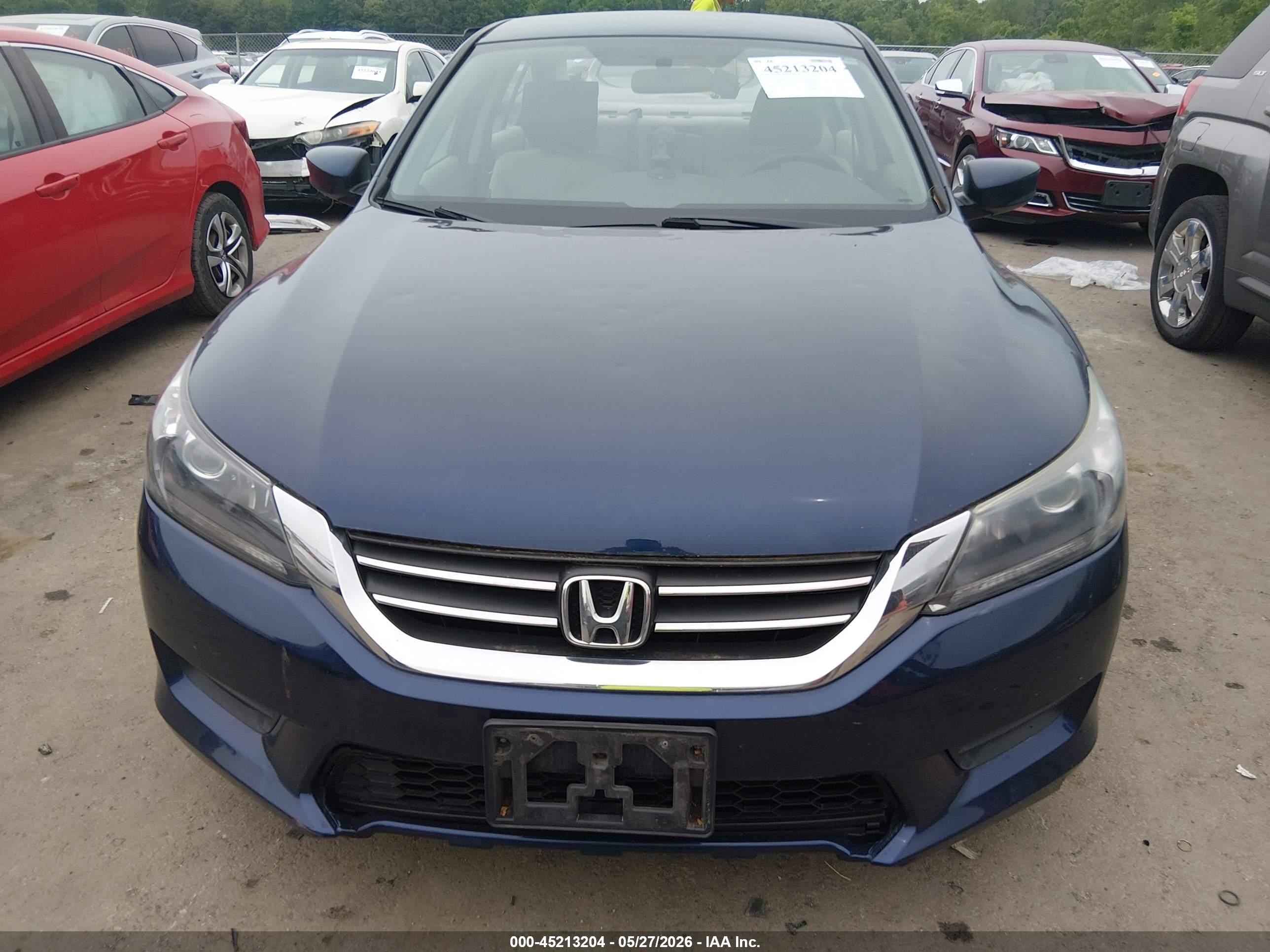 2015 Honda Accord Lx Blue vin: 1HGCR2F33FA086702