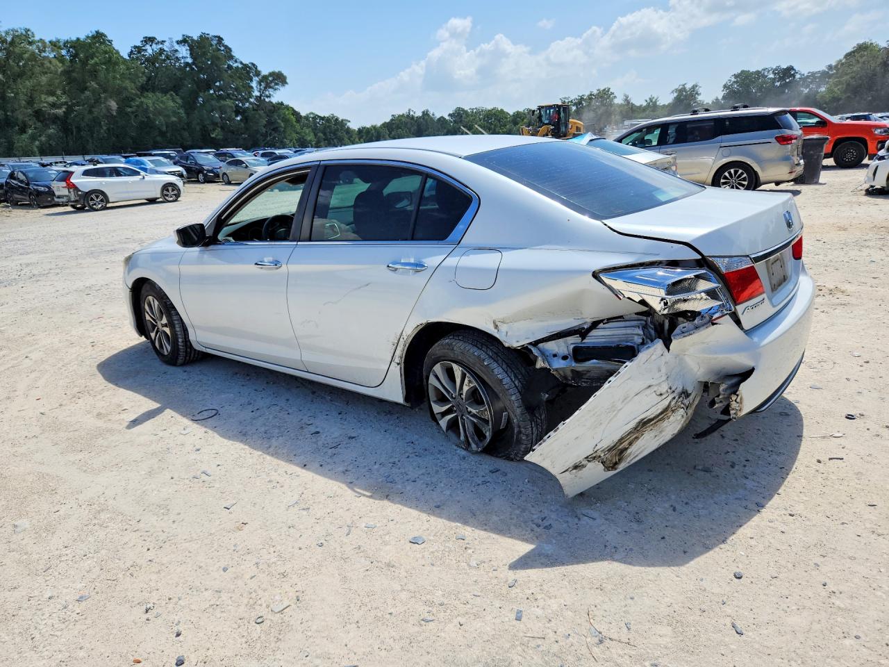 2015 Honda Accord Lx White vin: 1HGCR2F33FA127023
