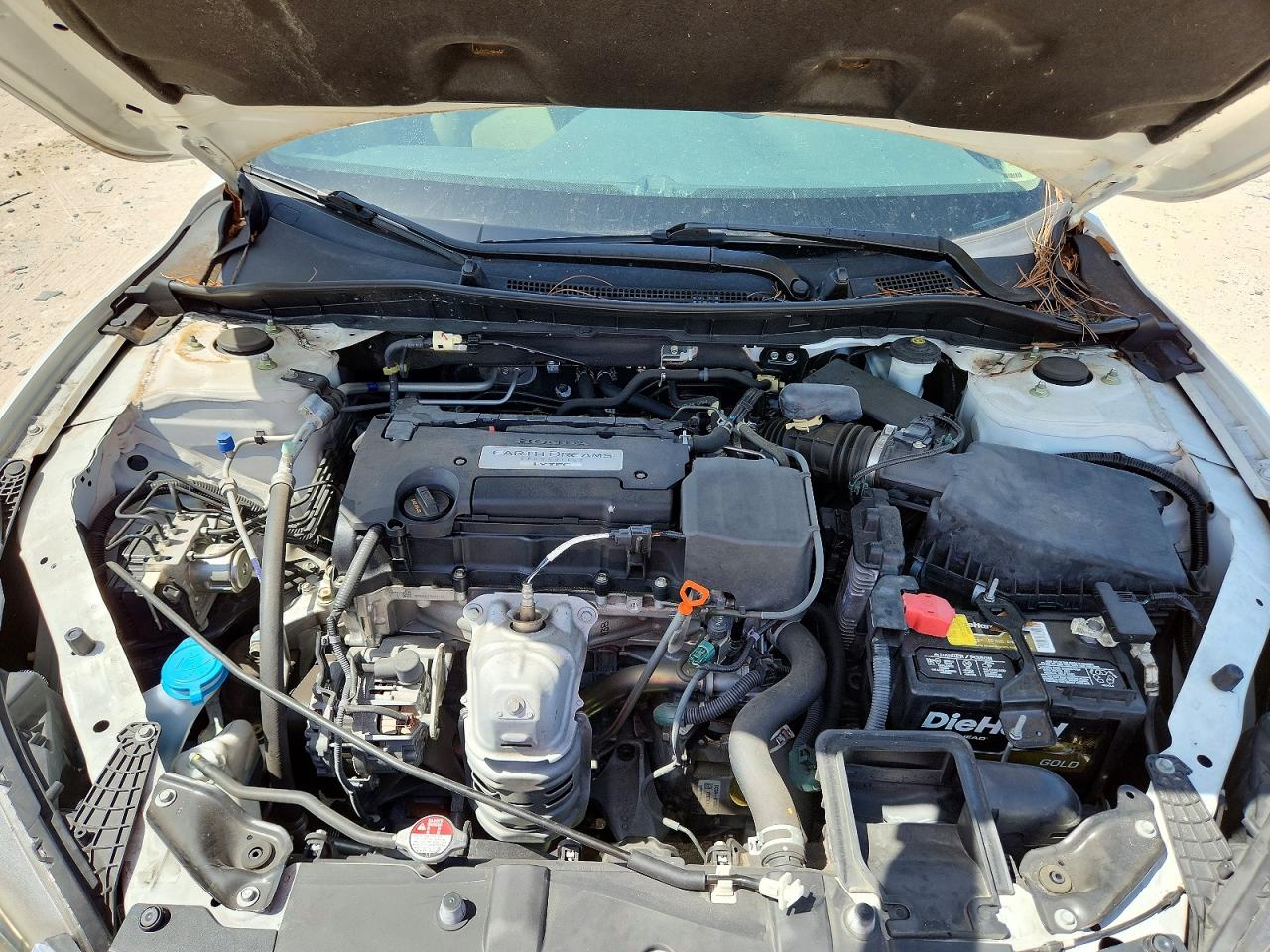 2015 Honda Accord Lx White vin: 1HGCR2F33FA127023