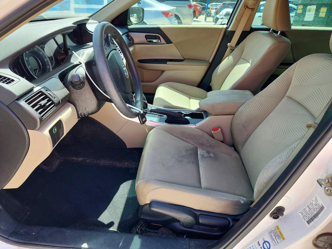 2015 Honda Accord Lx White vin: 1HGCR2F33FA127023
