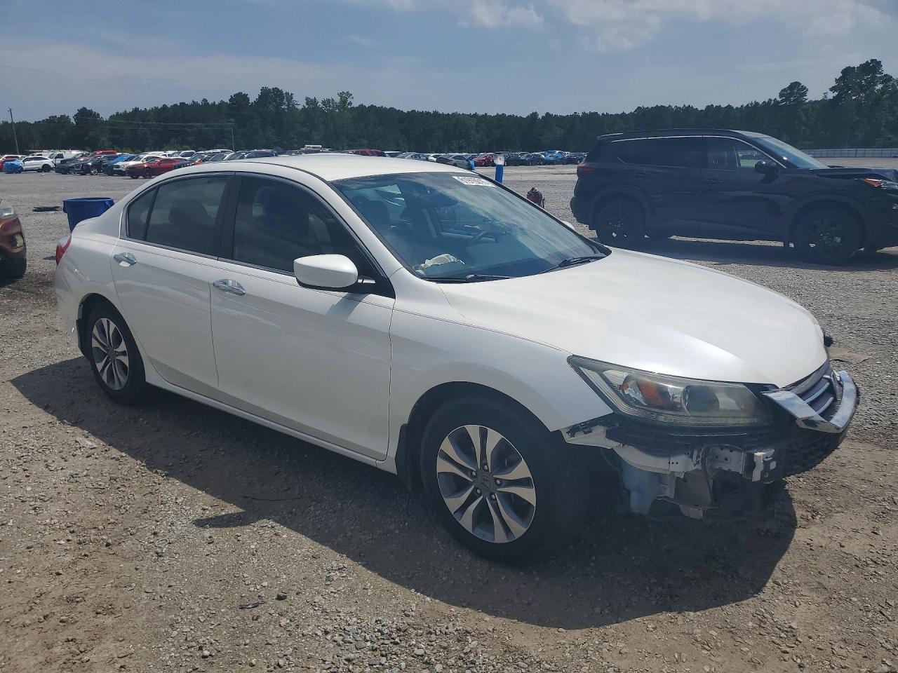 2015 Honda Accord Lx White vin: 1HGCR2F33FA127054