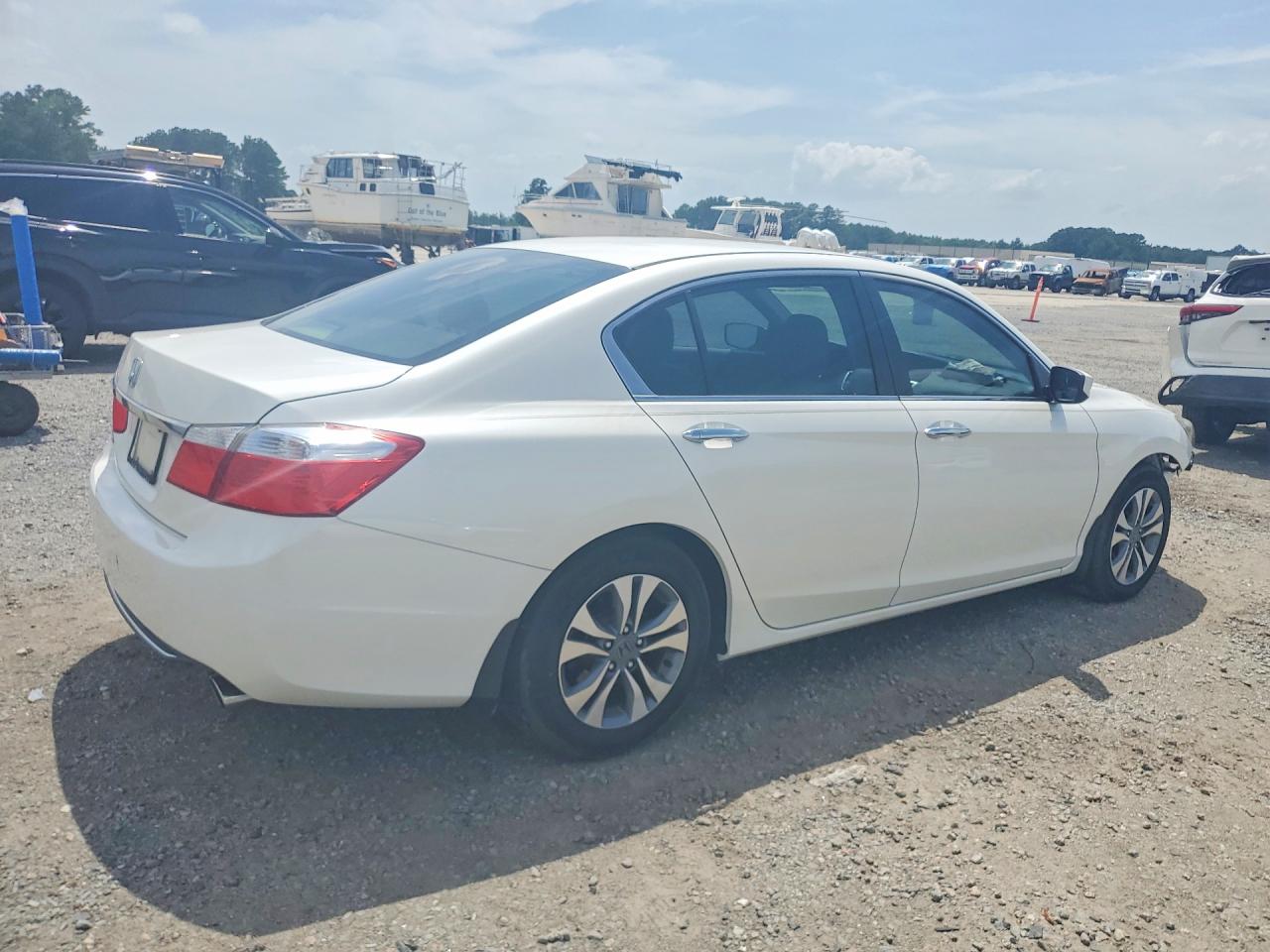 2015 Honda Accord Lx White vin: 1HGCR2F33FA127054
