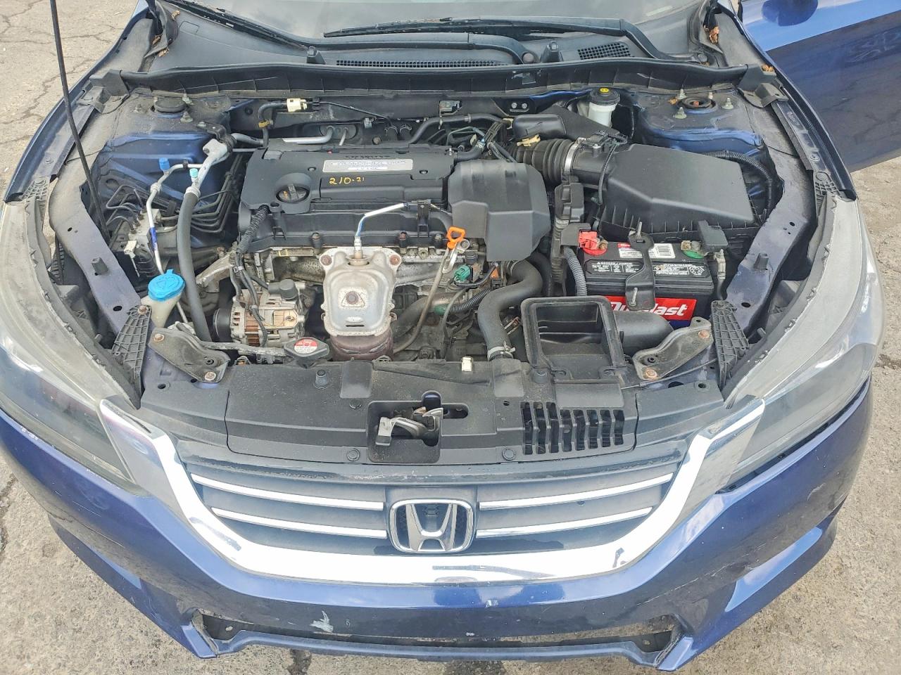 2015 Honda Accord Lx Blue vin: 1HGCR2F33FA130147
