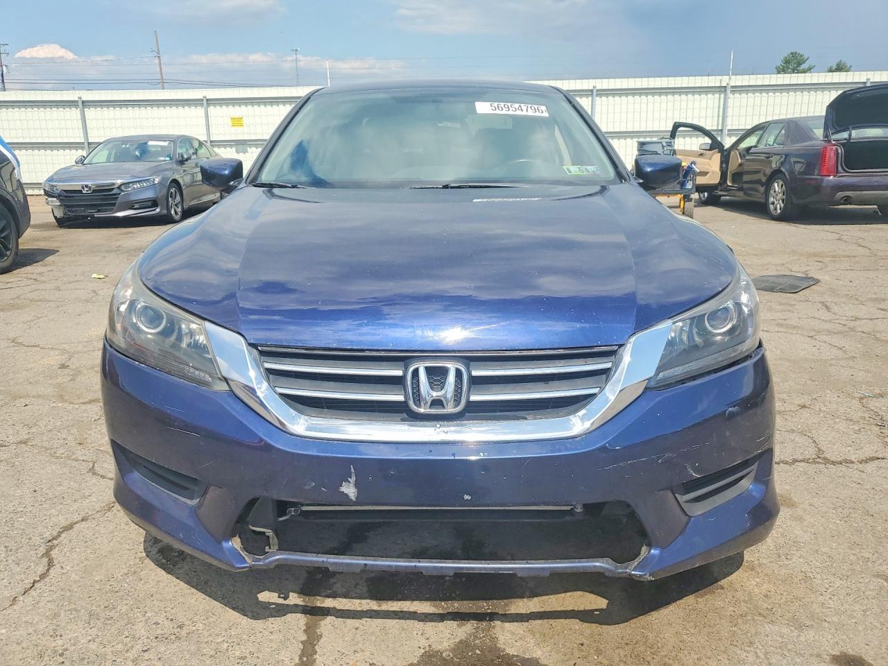 2015 Honda Accord Lx Blue vin: 1HGCR2F33FA130147