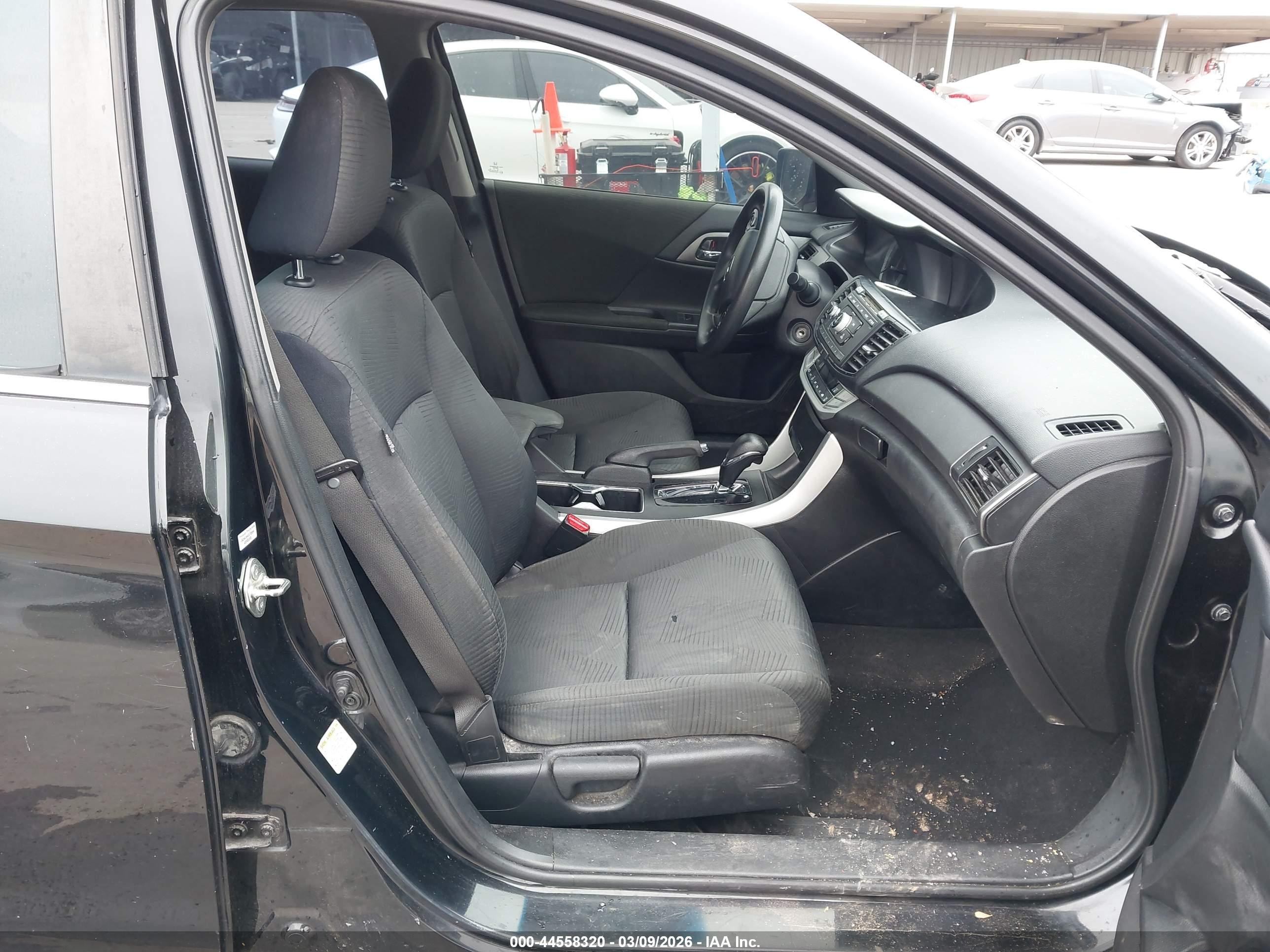 2015 Honda Accord Lx Black vin: 1HGCR2F33FA143853