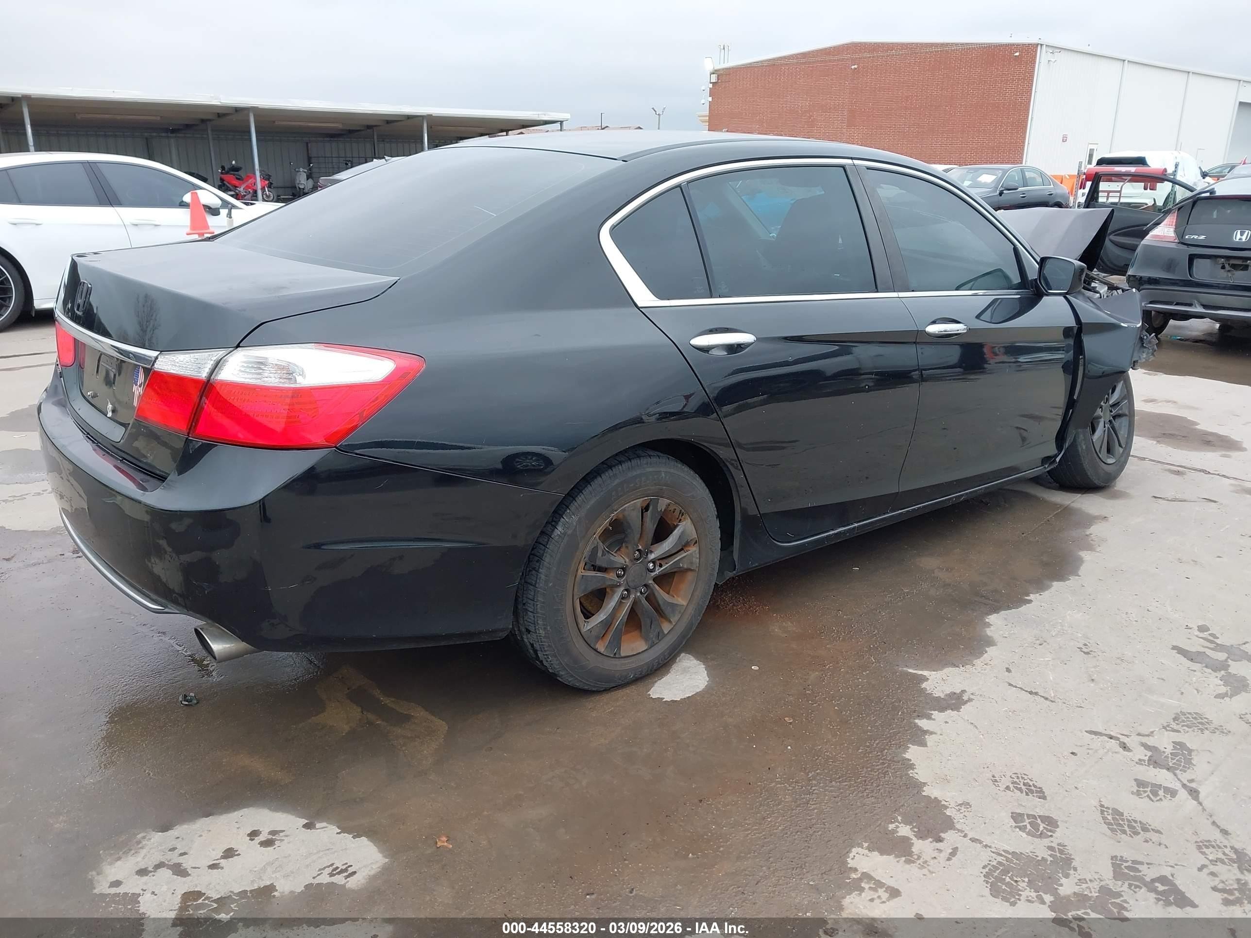 2015 Honda Accord Lx Black vin: 1HGCR2F33FA143853