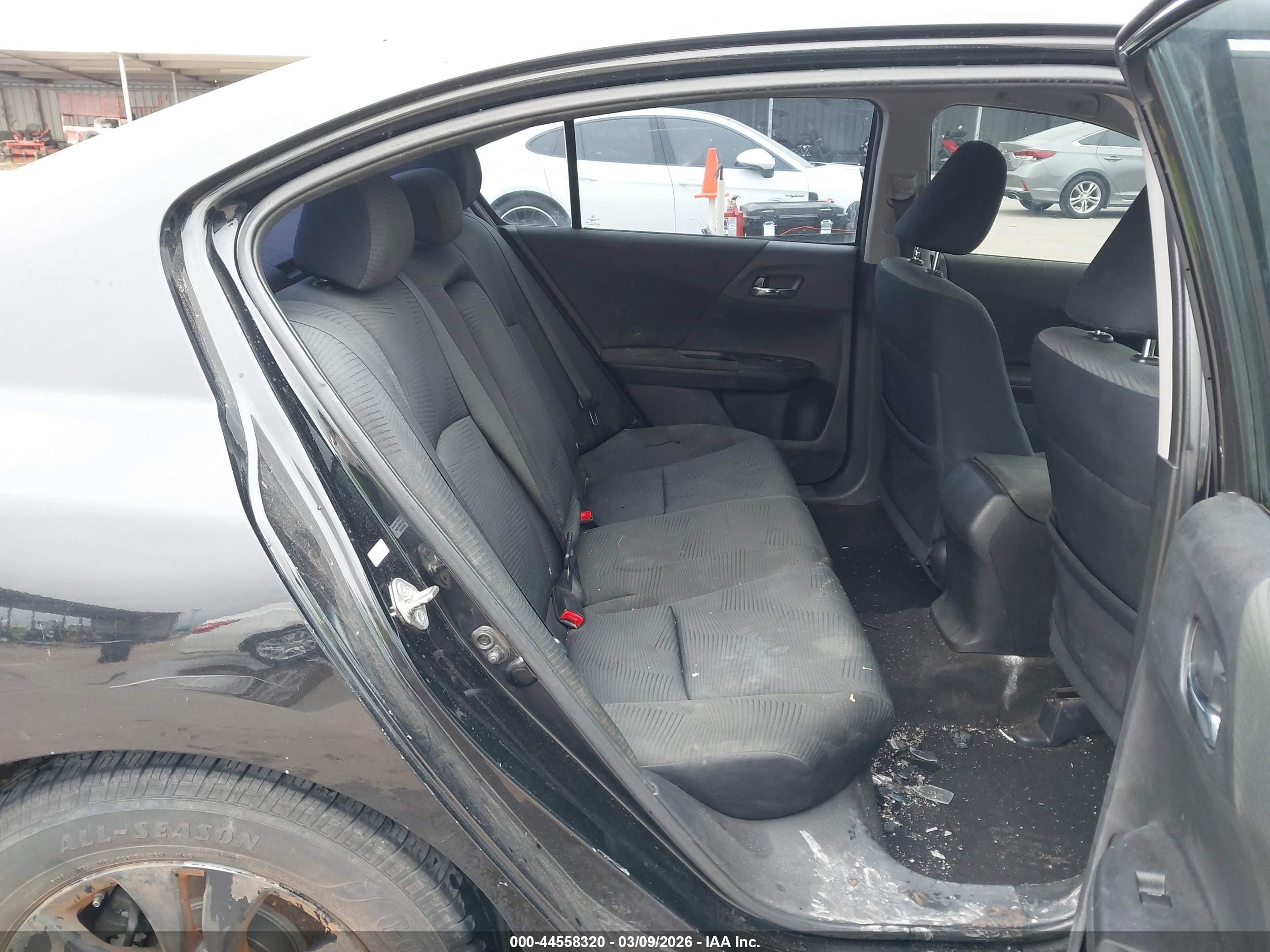 2015 Honda Accord Lx Black vin: 1HGCR2F33FA143853