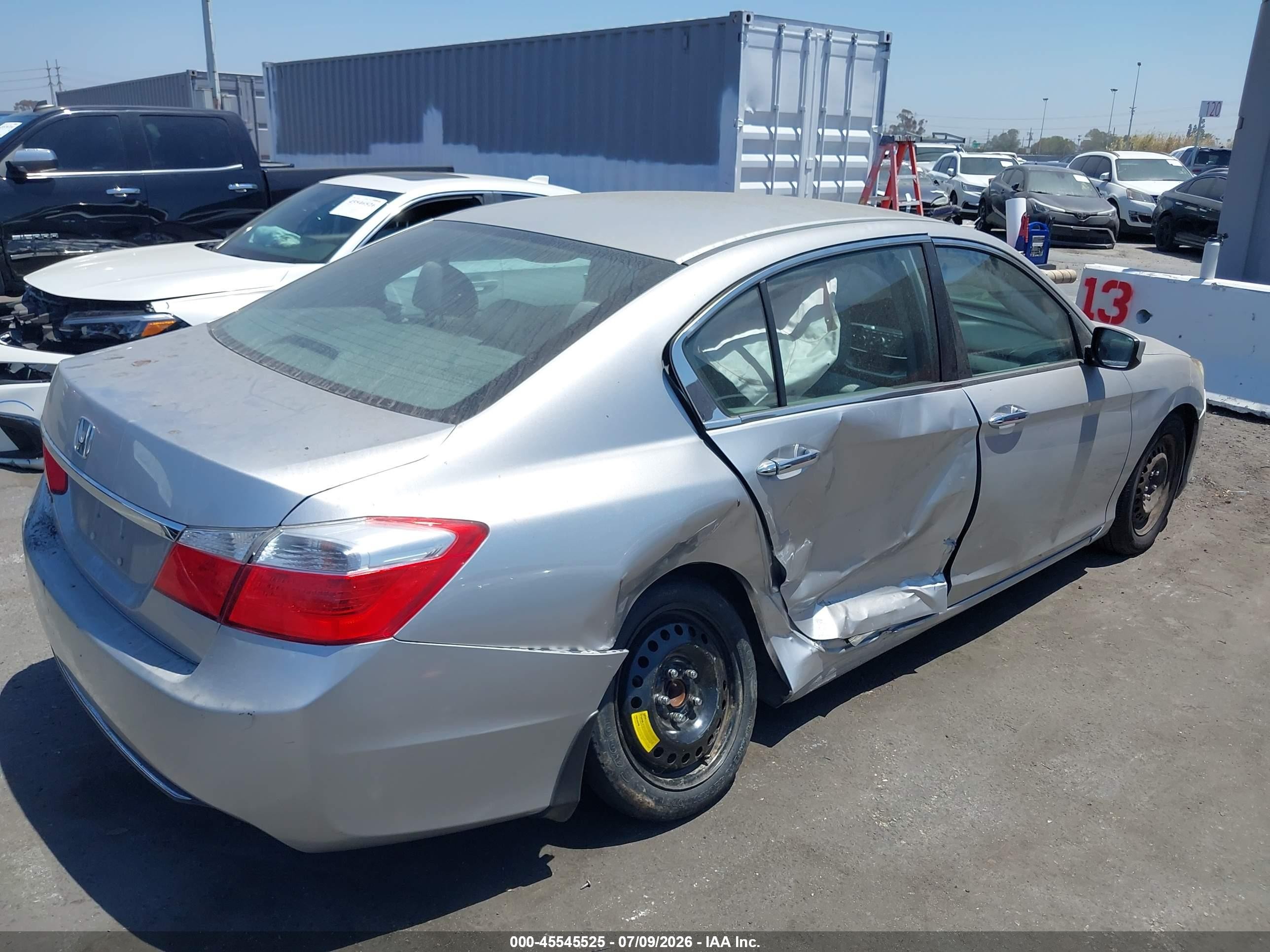2015 Honda Accord Lx Silver vin: 1HGCR2F33FA155131