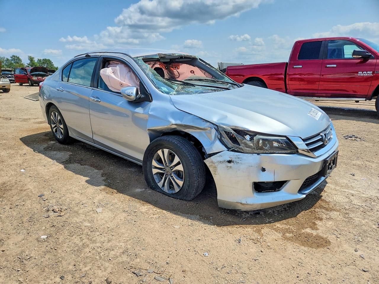 2015 Honda Accord Lx Silver vin: 1HGCR2F33FA164704