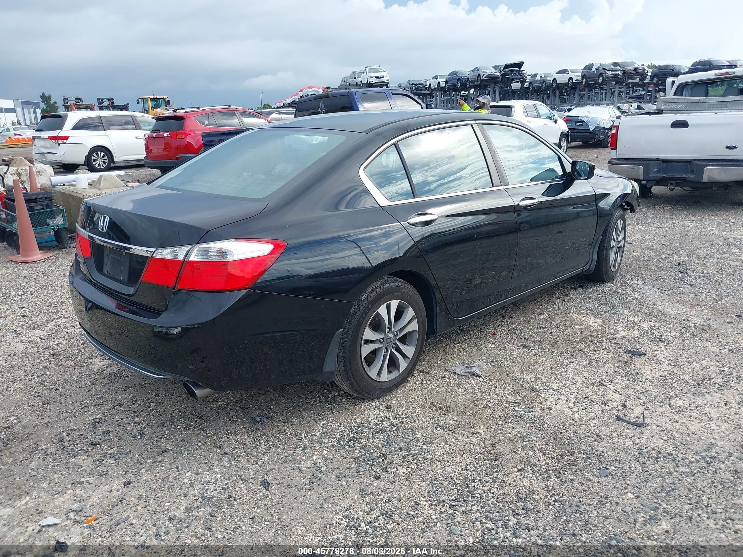 2015 Honda Accord Lx Black vin: 1HGCR2F33FA171961