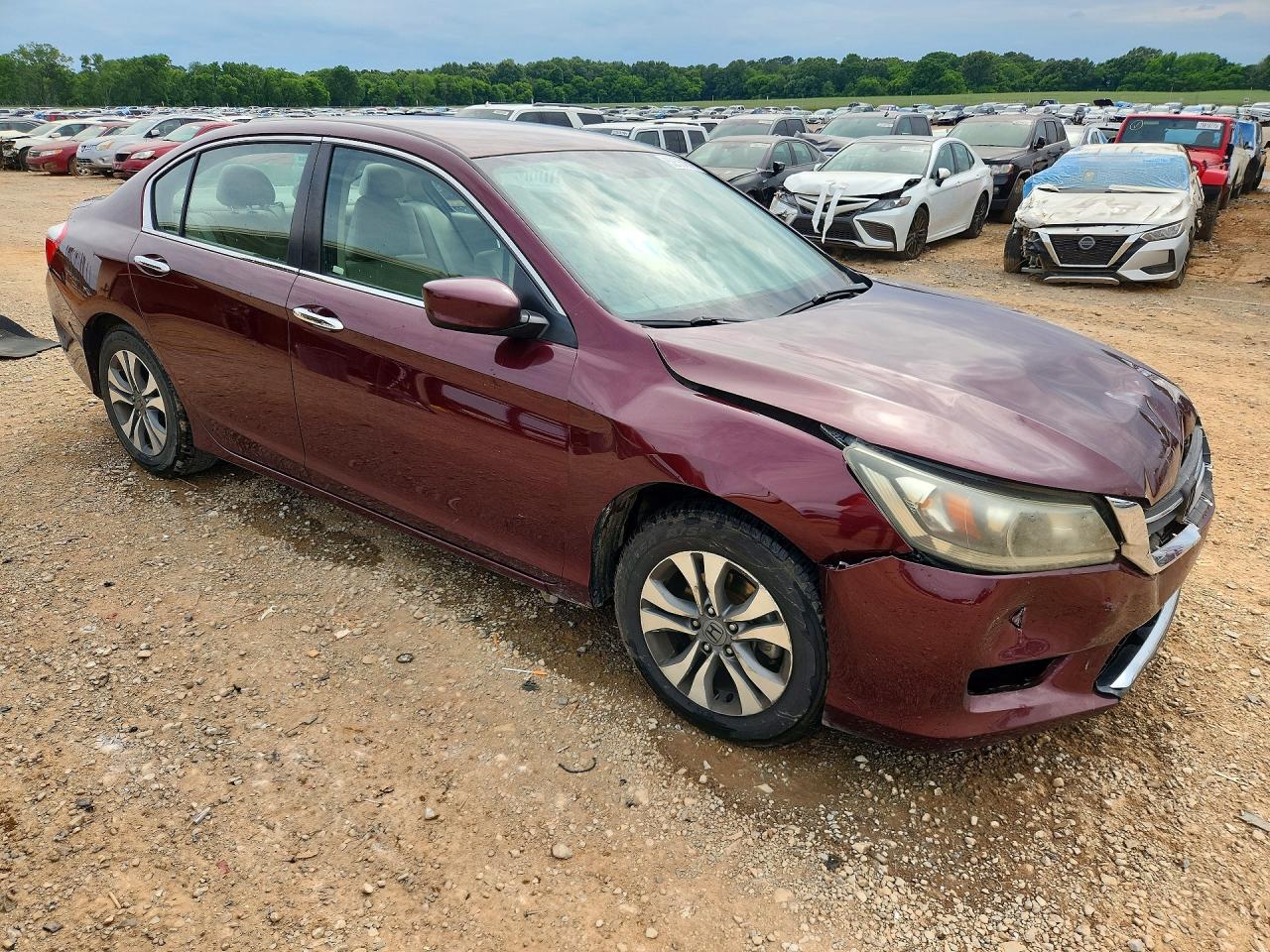 2015 Honda Accord Lx Purple vin: 1HGCR2F33FA172124