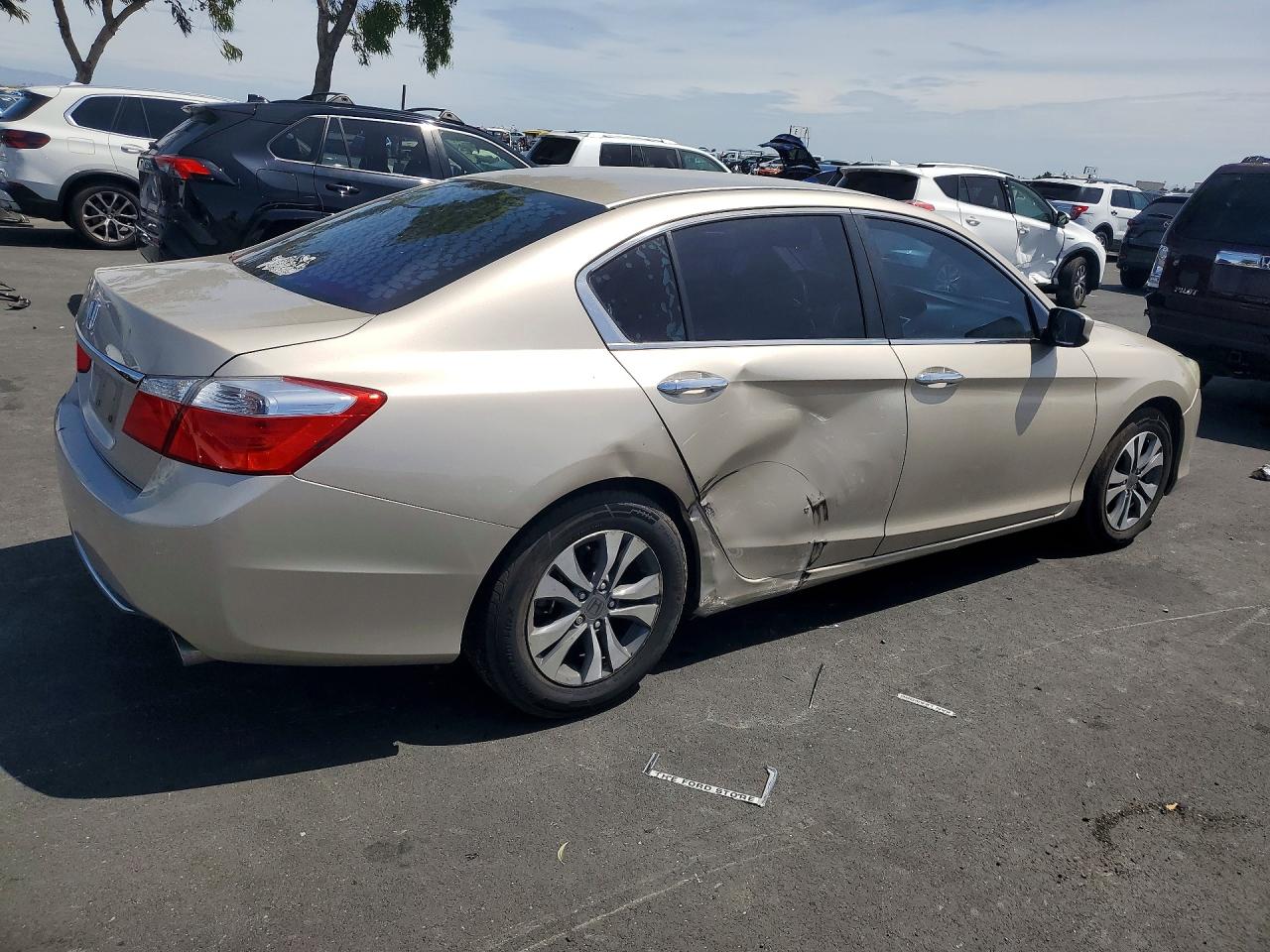 2015 Honda Accord Lx Beige vin: 1HGCR2F33FA174360