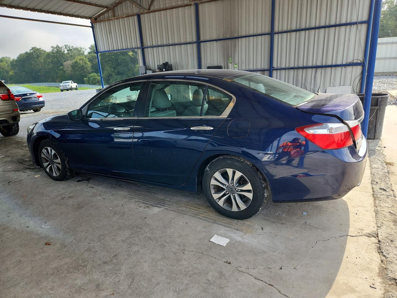 2015 Honda Accord Lx Blue vin: 1HGCR2F33FA203839