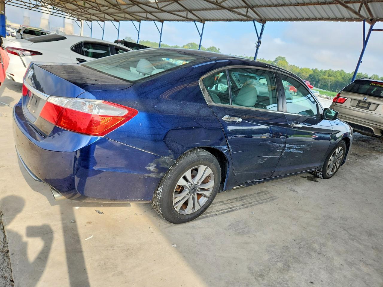 2015 Honda Accord Lx Blue vin: 1HGCR2F33FA203839