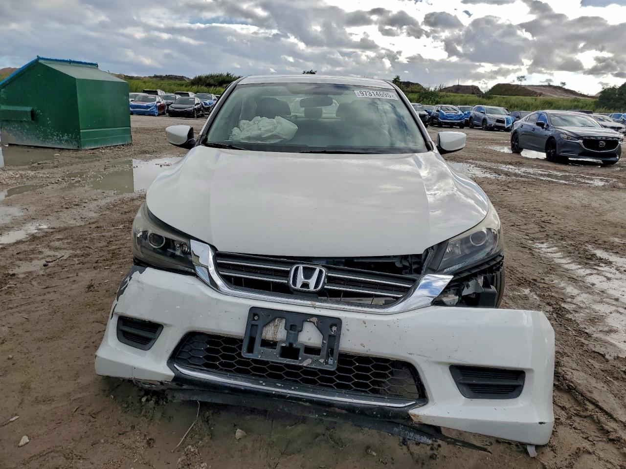 2015 Honda Accord Lx White vin: 1HGCR2F33FA217224