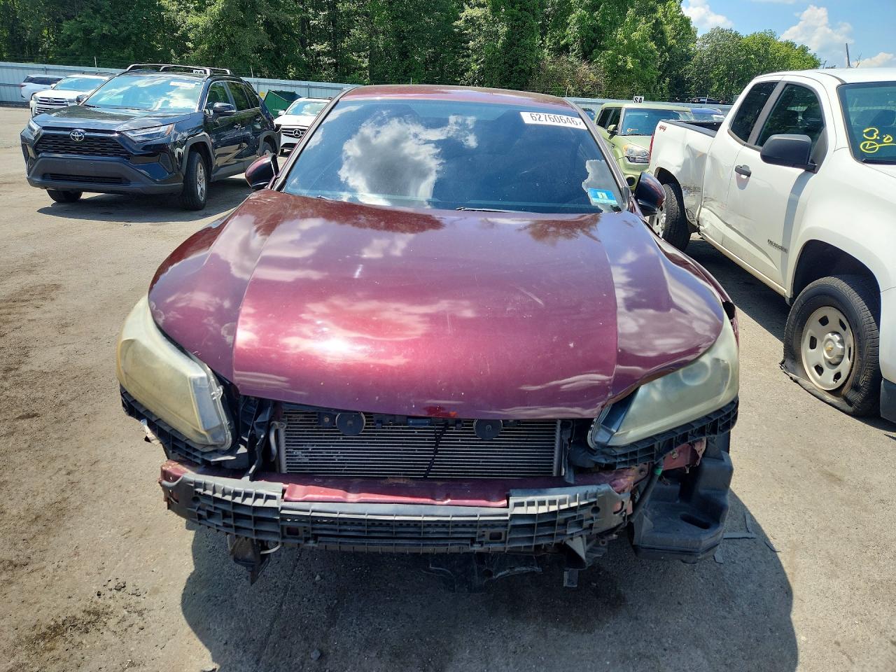 2015 Honda Accord Lx Red vin: 1HGCR2F33FA229504