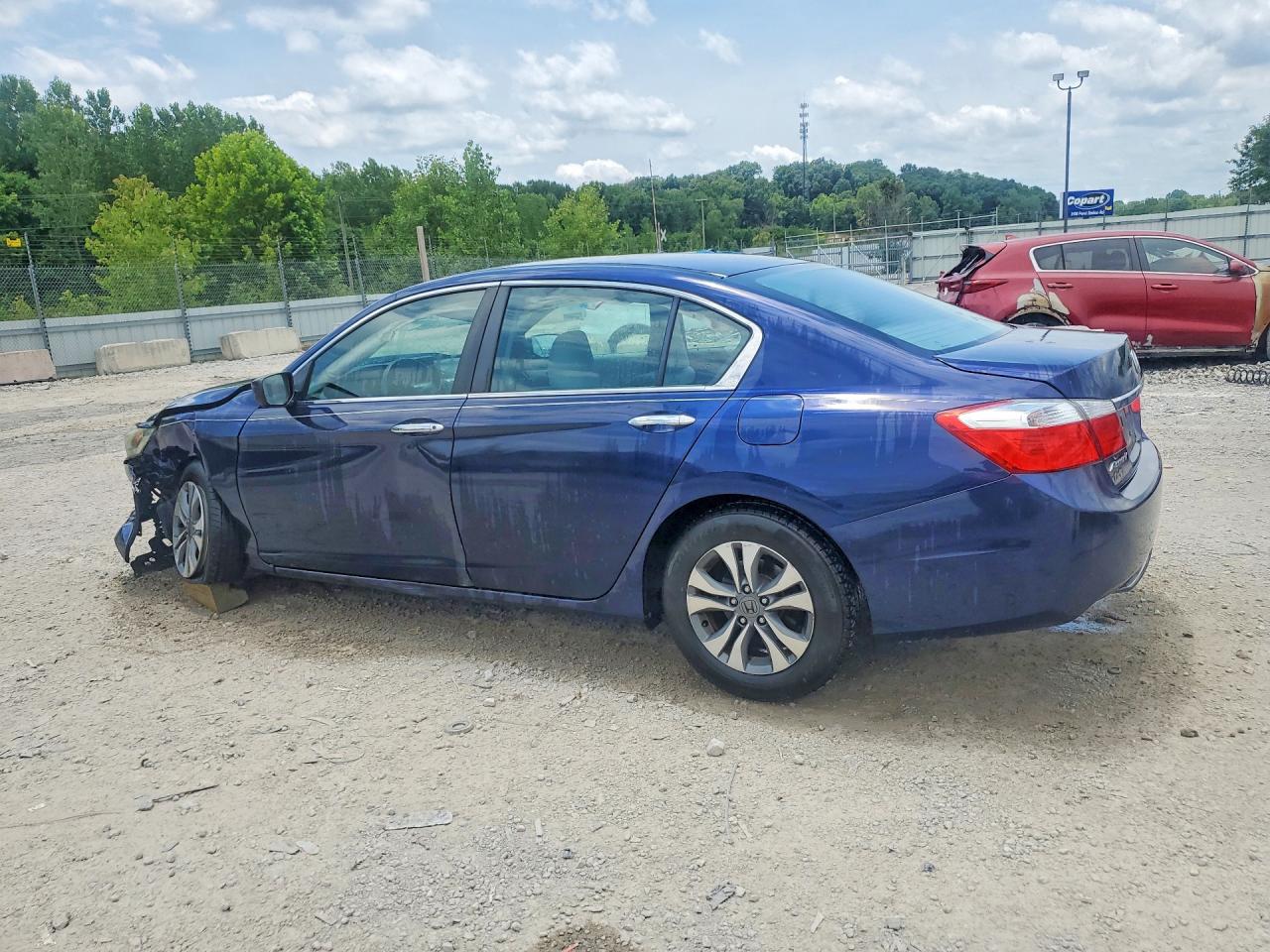 2015 Honda Accord Lx Blue vin: 1HGCR2F33FA232340