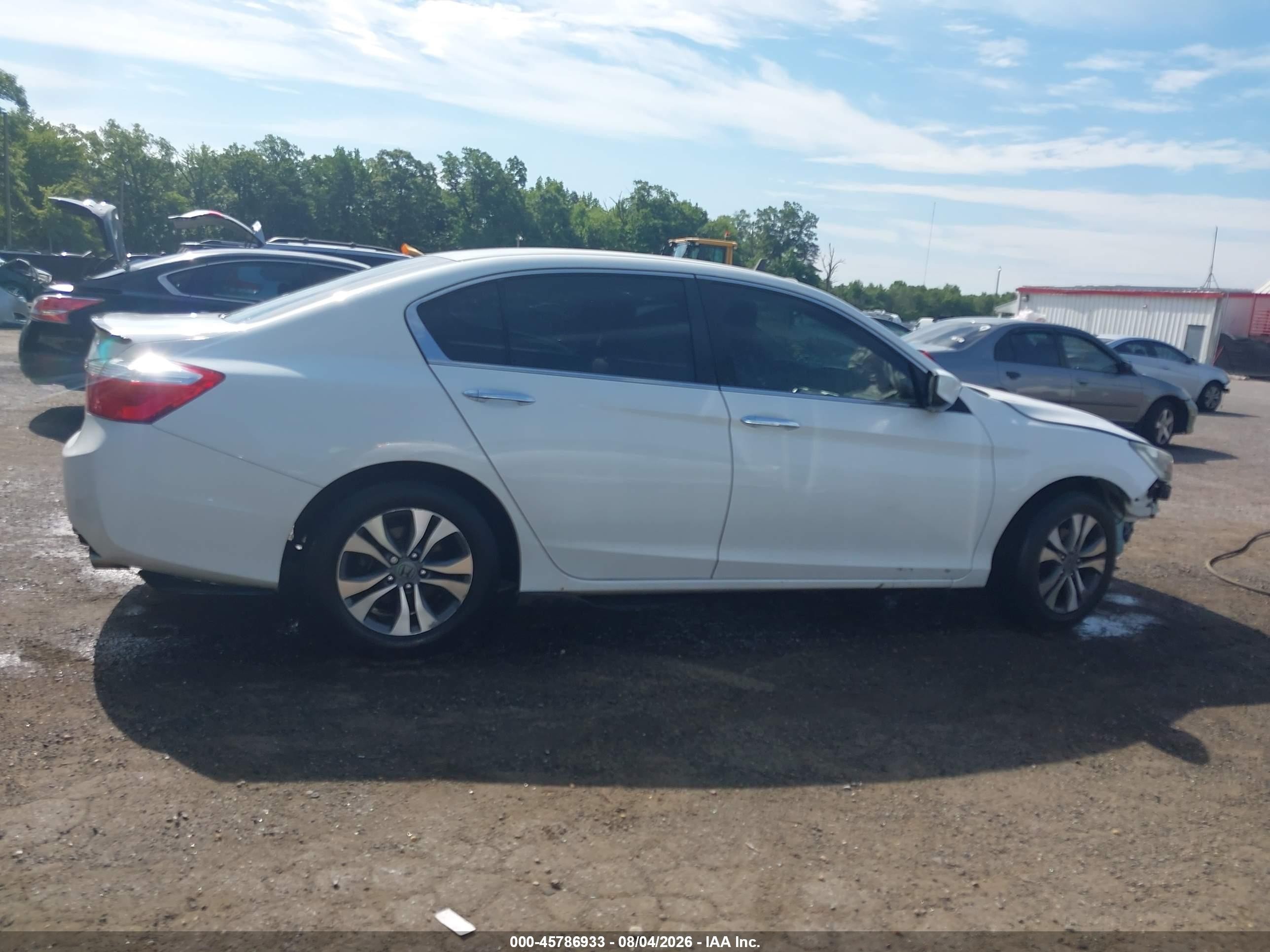 2015 Honda Accord Lx White vin: 1HGCR2F33FA240938