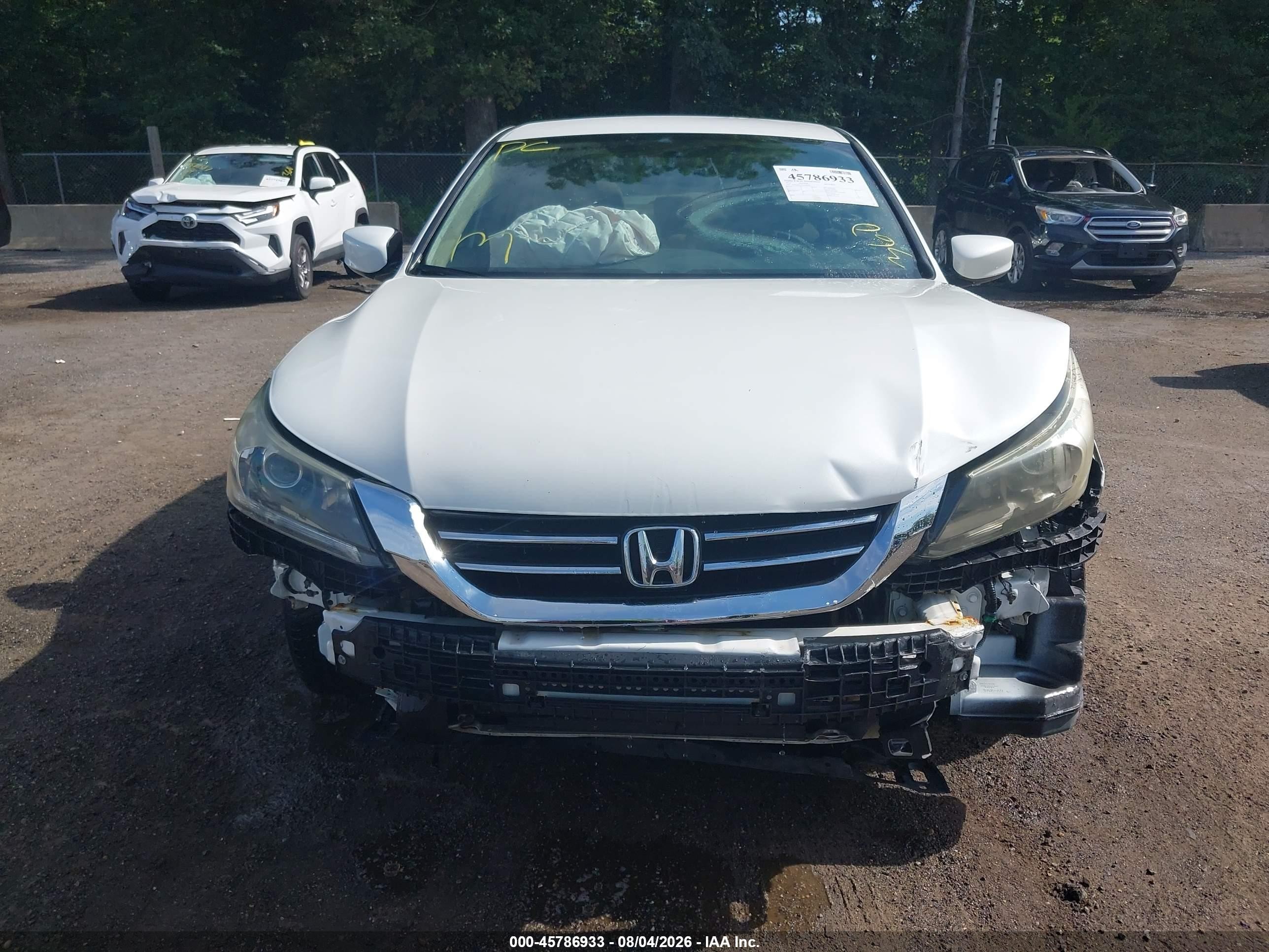 2015 Honda Accord Lx White vin: 1HGCR2F33FA240938