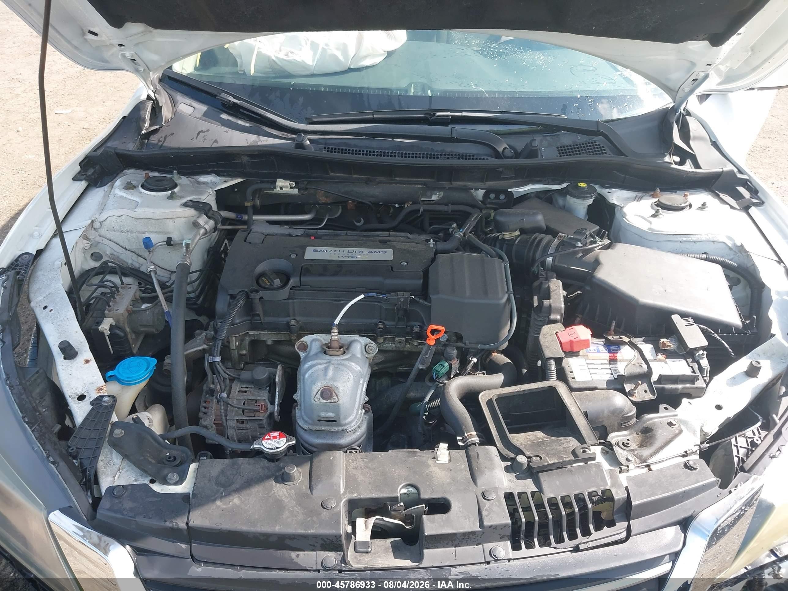 2015 Honda Accord Lx White vin: 1HGCR2F33FA240938