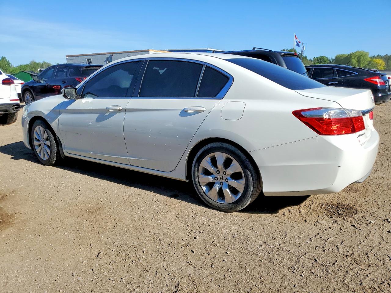 2015 Honda Accord Lx White vin: 1HGCR2F33FA804295