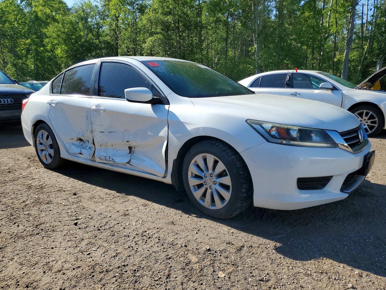 2015 Honda Accord Lx White vin: 1HGCR2F33FA804295