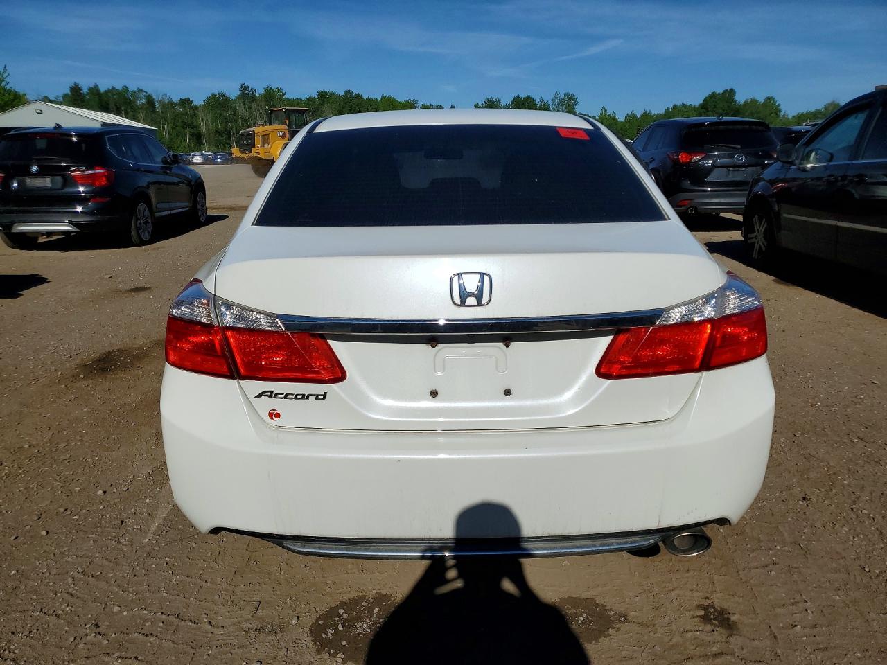 2015 Honda Accord Lx White vin: 1HGCR2F33FA804295