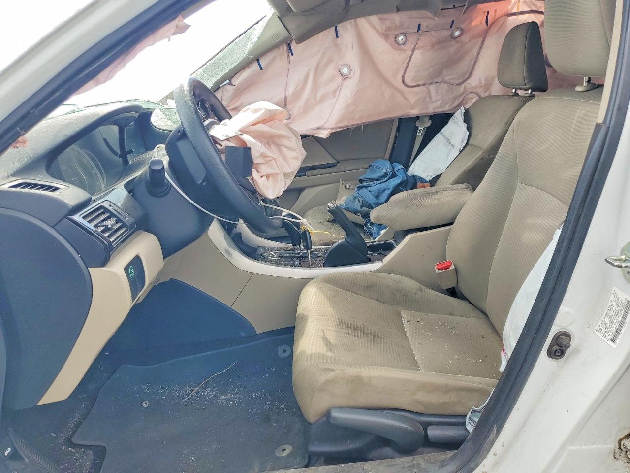 2016 Honda Accord Lx White vin: 1HGCR2F33GA172657