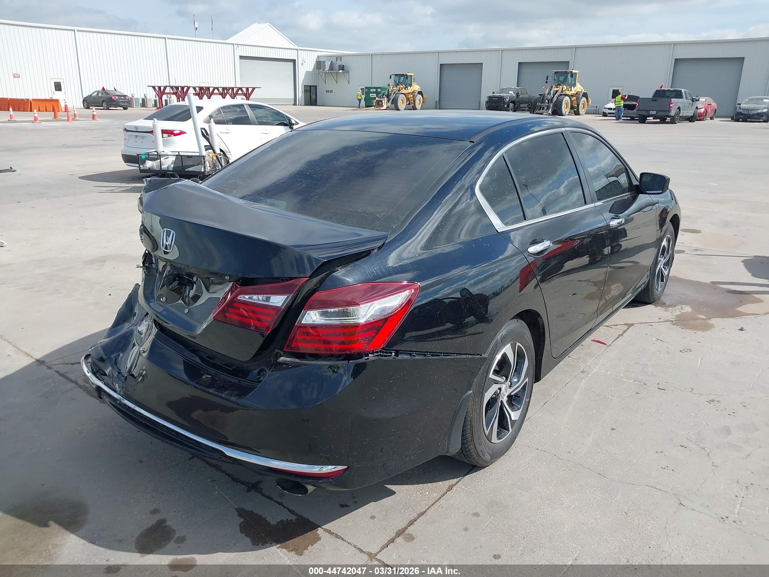 2016 Honda Accord Lx Black vin: 1HGCR2F33GA234235