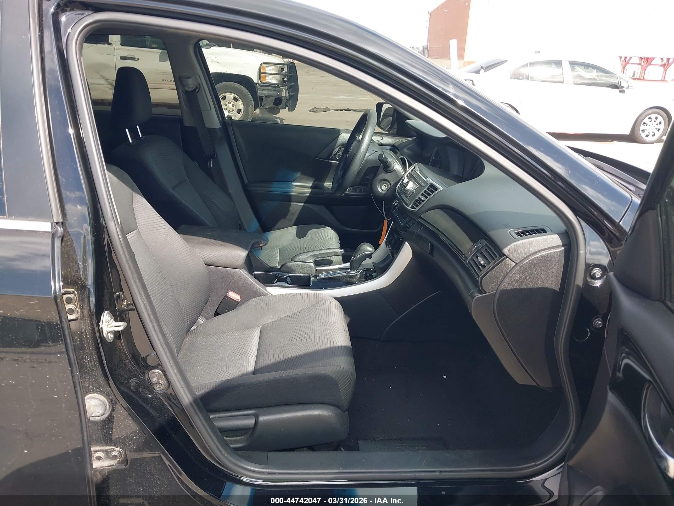 2016 Honda Accord Lx Black vin: 1HGCR2F33GA234235
