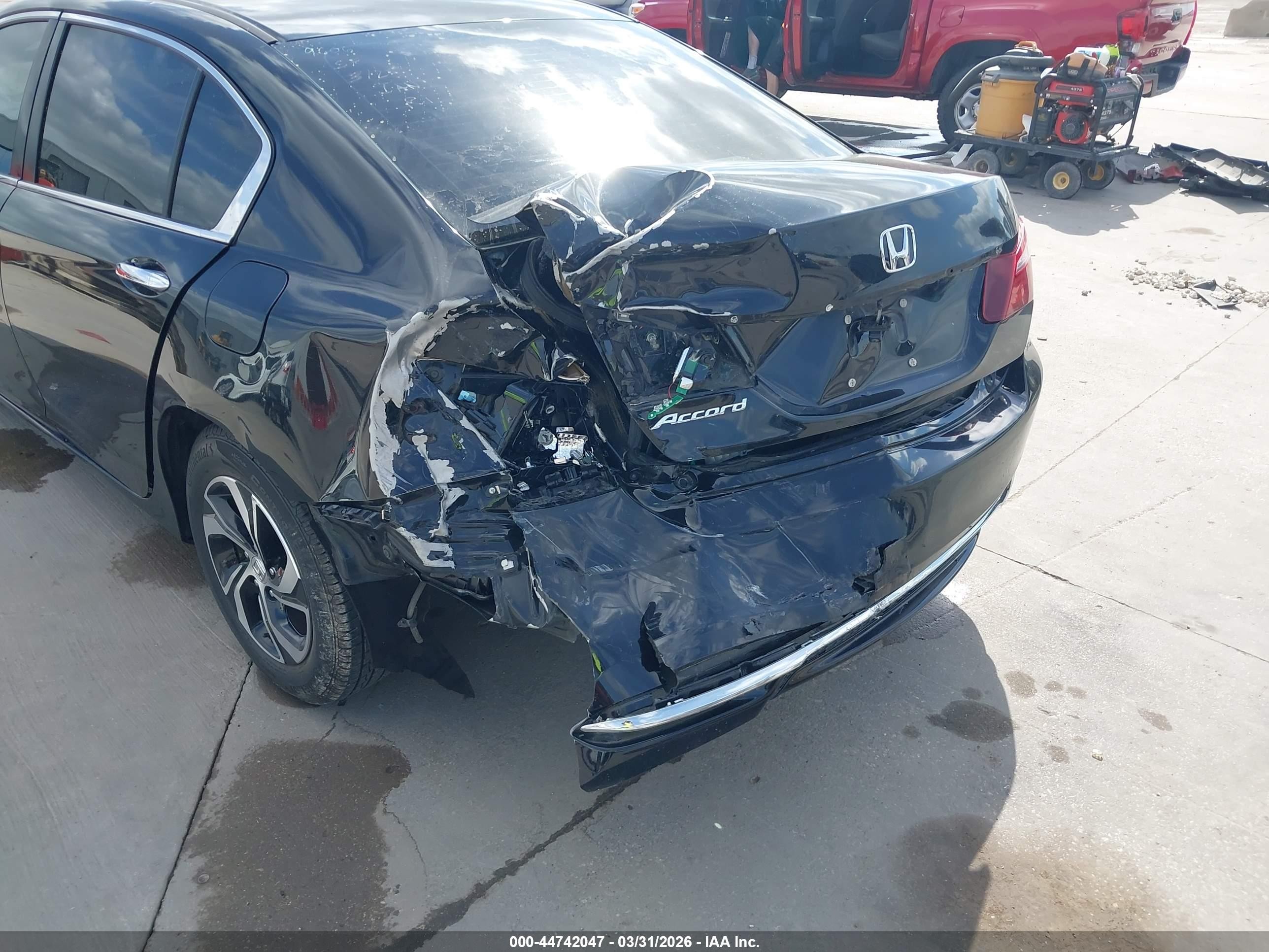 2016 Honda Accord Lx Black vin: 1HGCR2F33GA234235