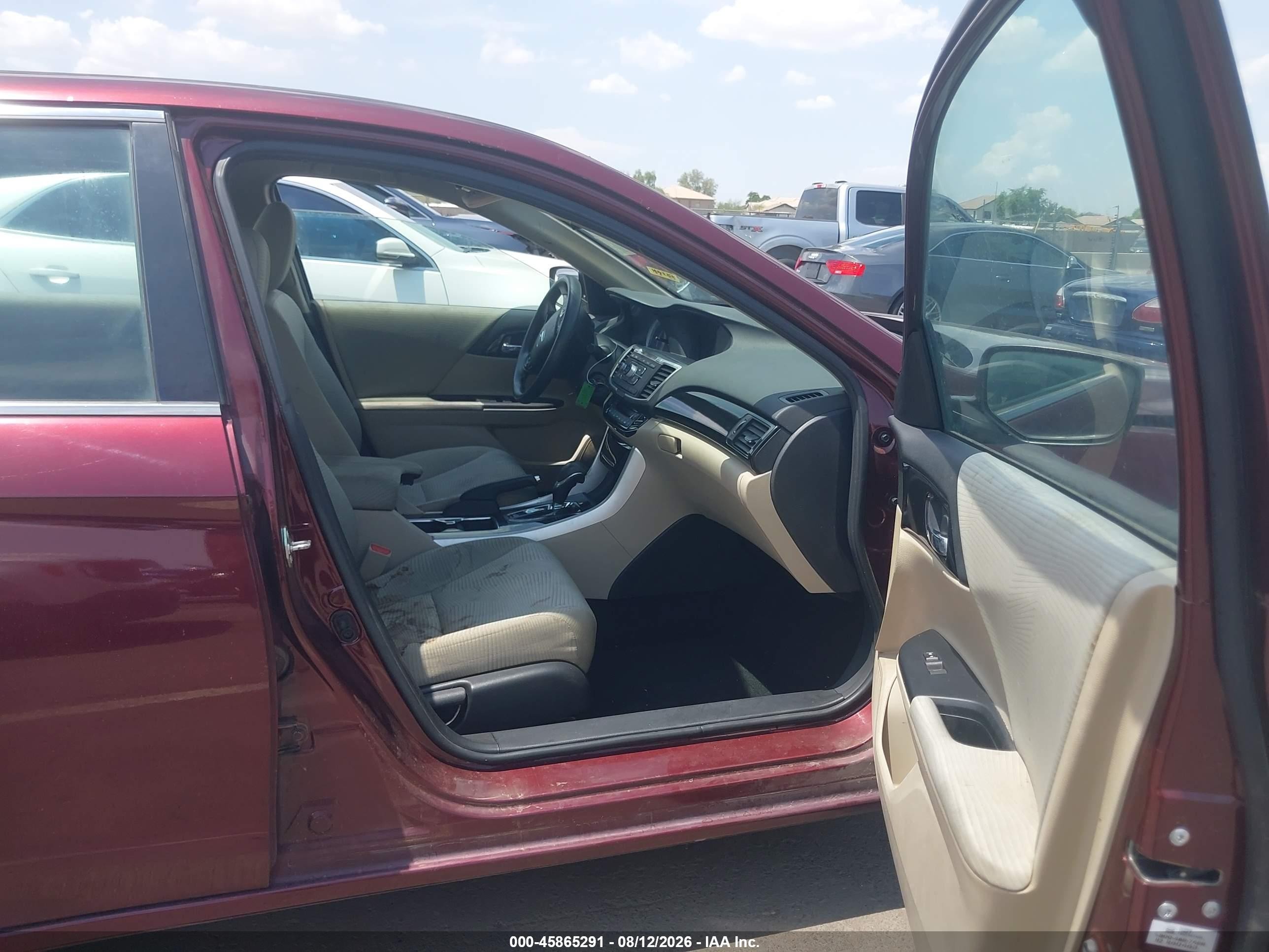 2016 Honda Accord Lx Maroon vin: 1HGCR2F33GA238964