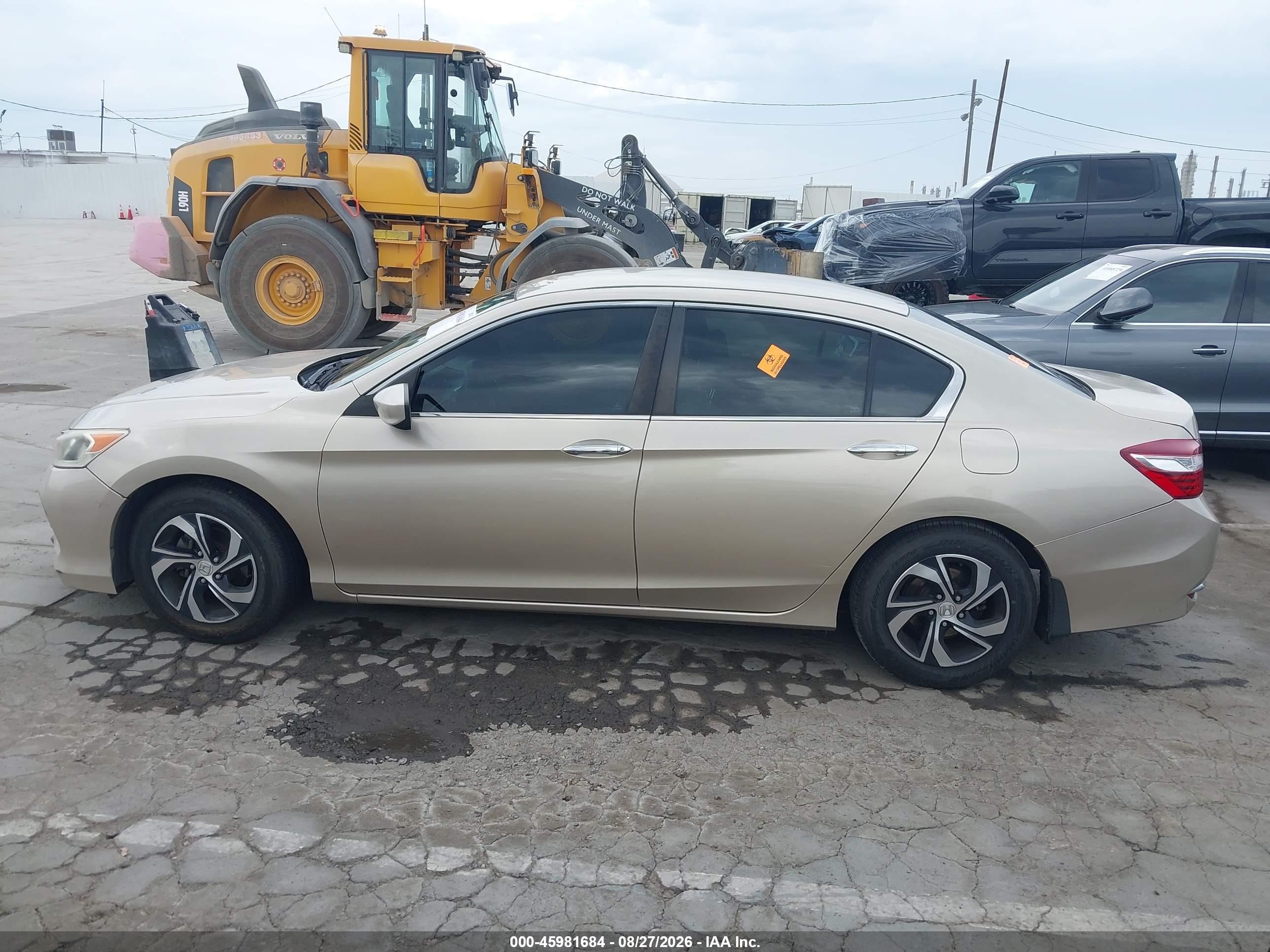 2017 Honda Accord Lx Золотой vin: 1HGCR2F33HA152278