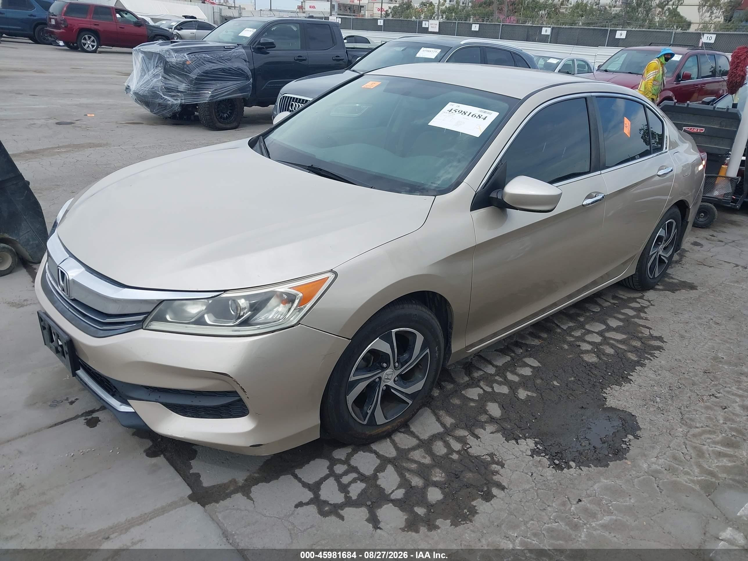 2017 Honda Accord Lx Золотой vin: 1HGCR2F33HA152278