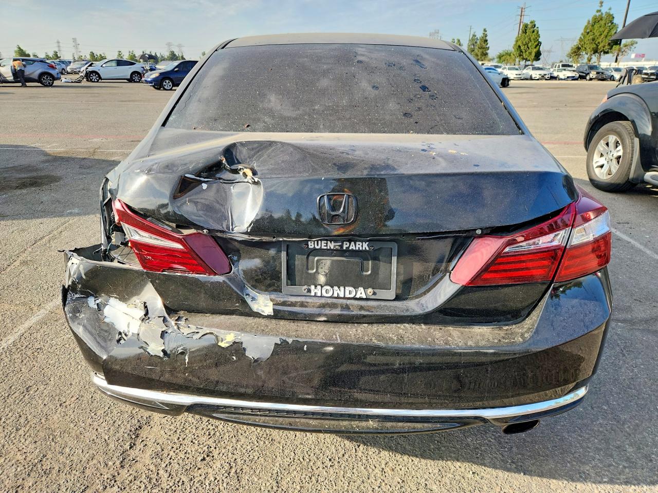 2017 Honda Accord Lx Black vin: 1HGCR2F33HA265941