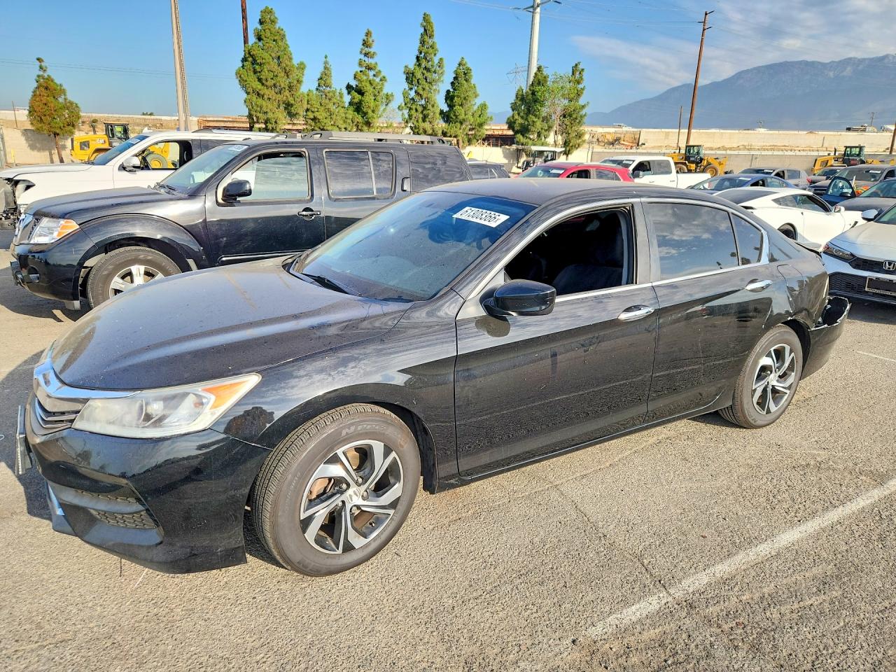 2017 Honda Accord Lx Black vin: 1HGCR2F33HA265941