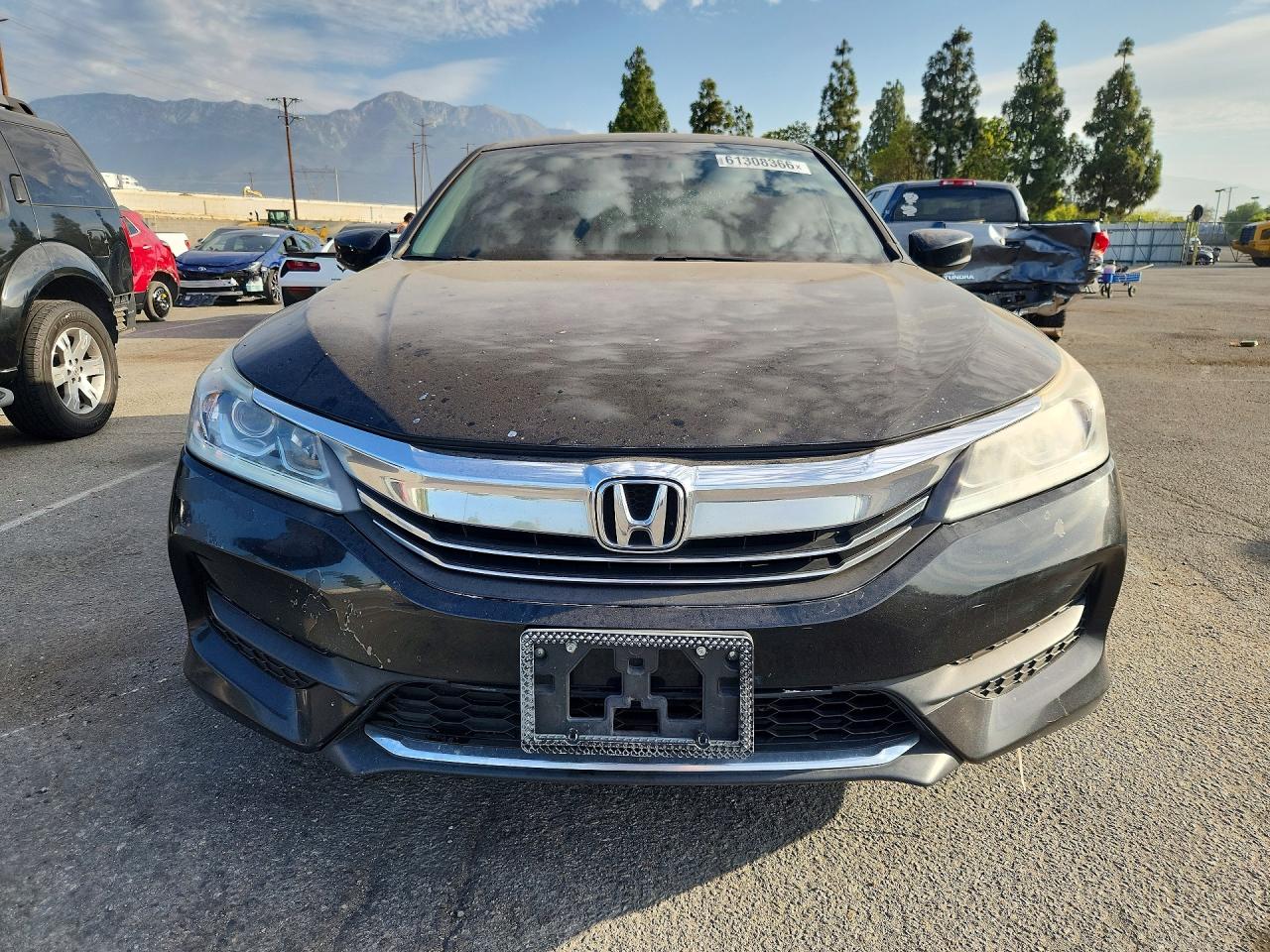 2017 Honda Accord Lx Black vin: 1HGCR2F33HA265941
