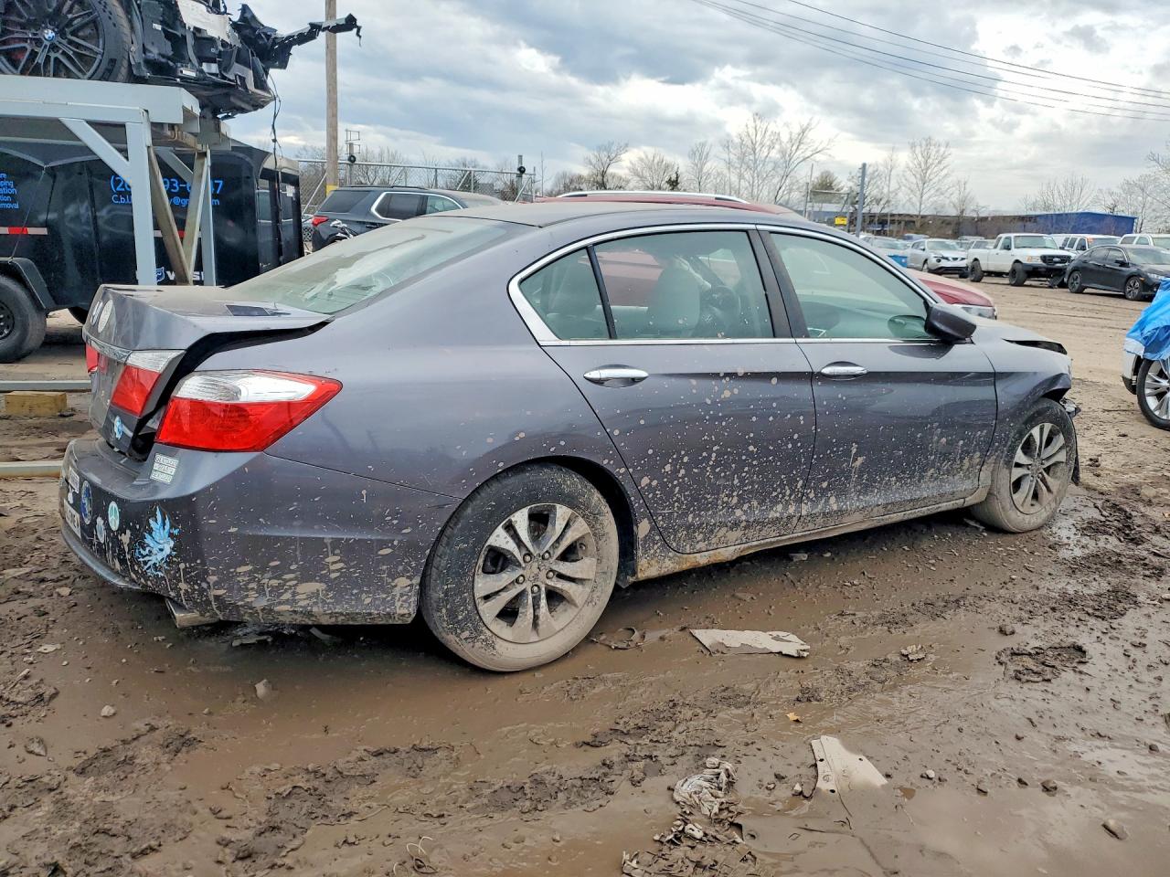 2013 Honda Accord Lx Gray vin: 1HGCR2F34DA019913