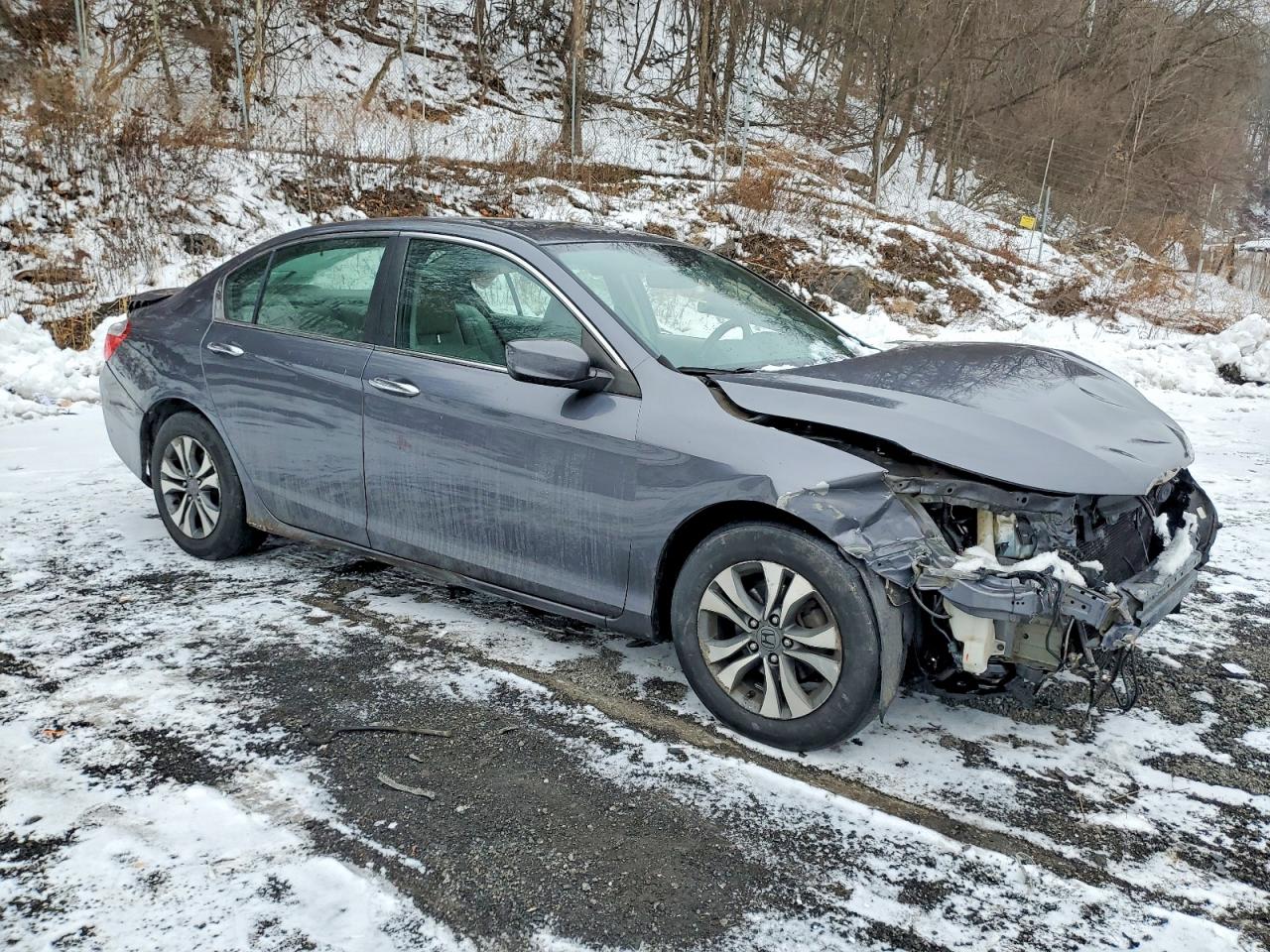2013 Honda Accord Lx Gray vin: 1HGCR2F34DA019913