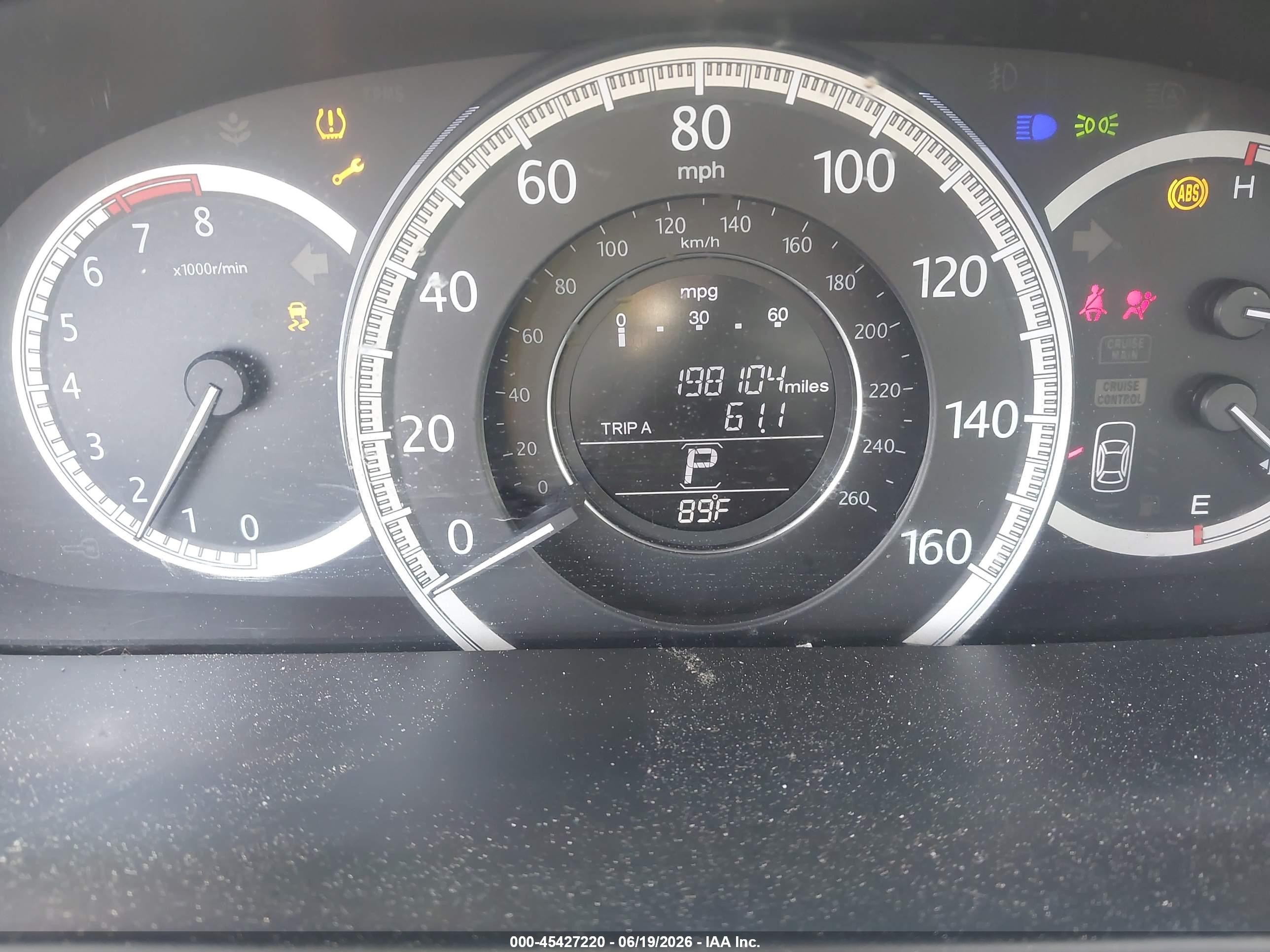 2013 Honda Accord Lx Gray vin: 1HGCR2F34DA024058