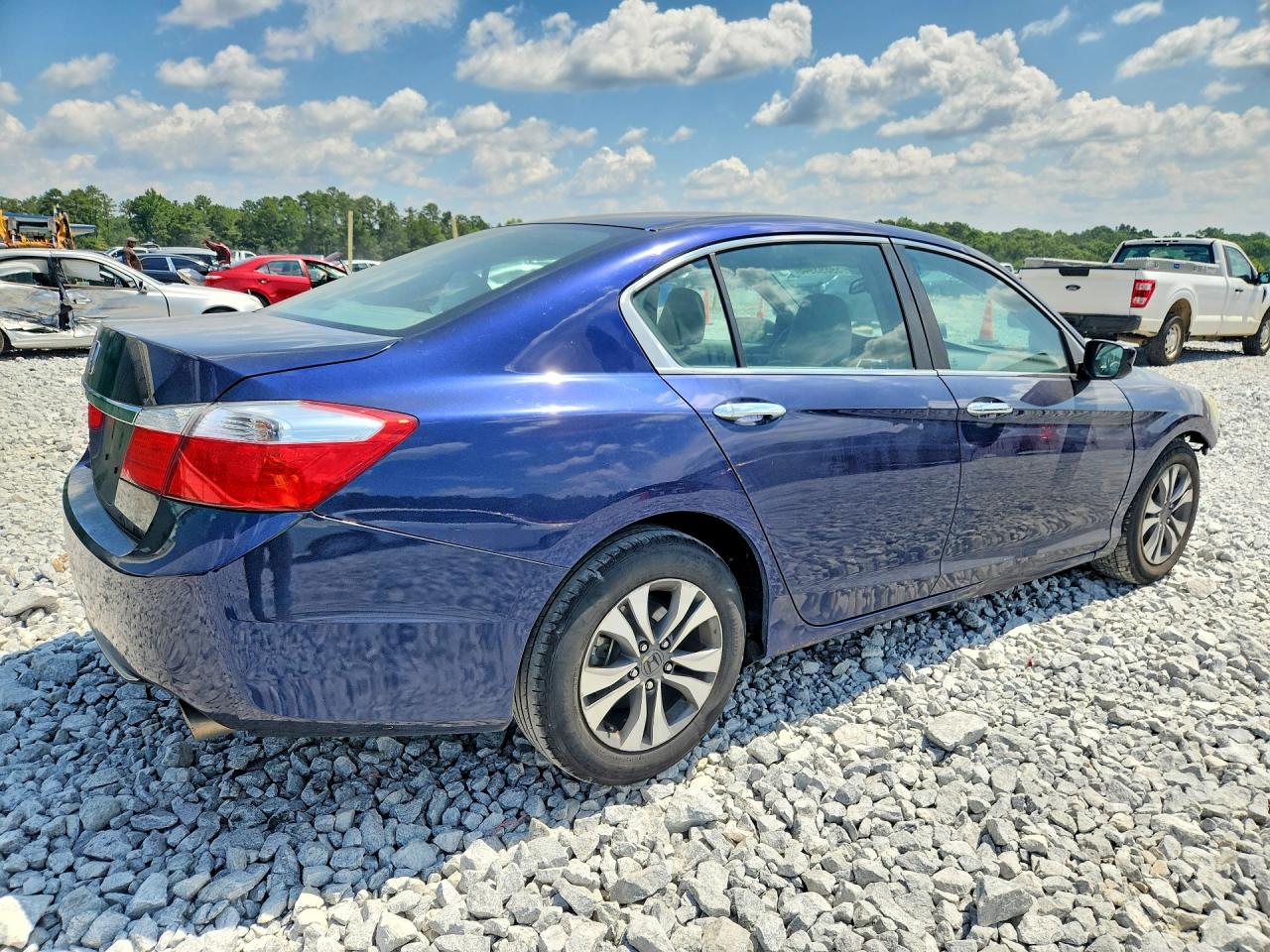 2013 Honda Accord Lx Blue vin: 1HGCR2F34DA059389