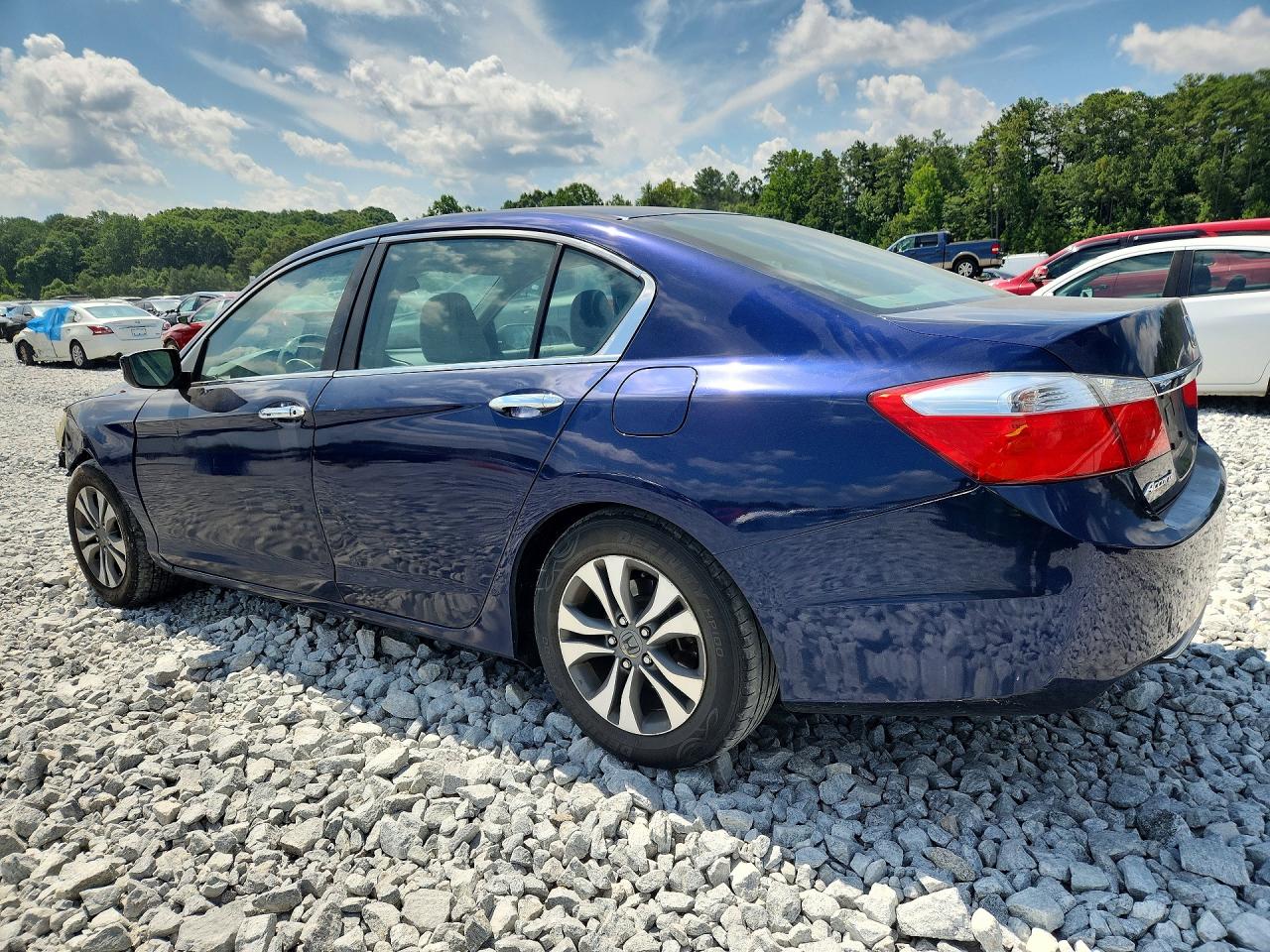 2013 Honda Accord Lx Blue vin: 1HGCR2F34DA059389